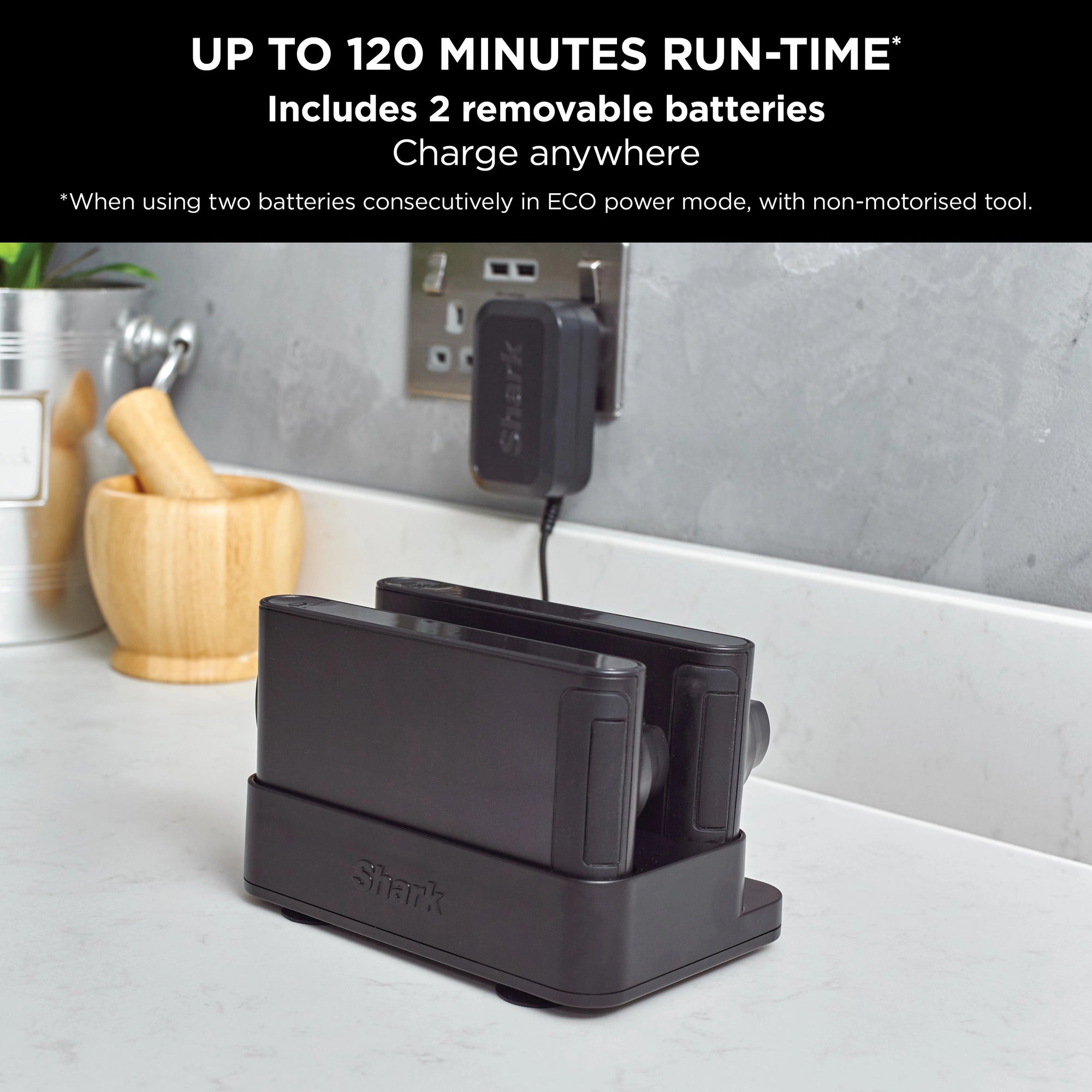 Shark IZ420UKT Stratos Cordless Stick Vacuum Cleaner - 120 Minutes Run Time - Silver