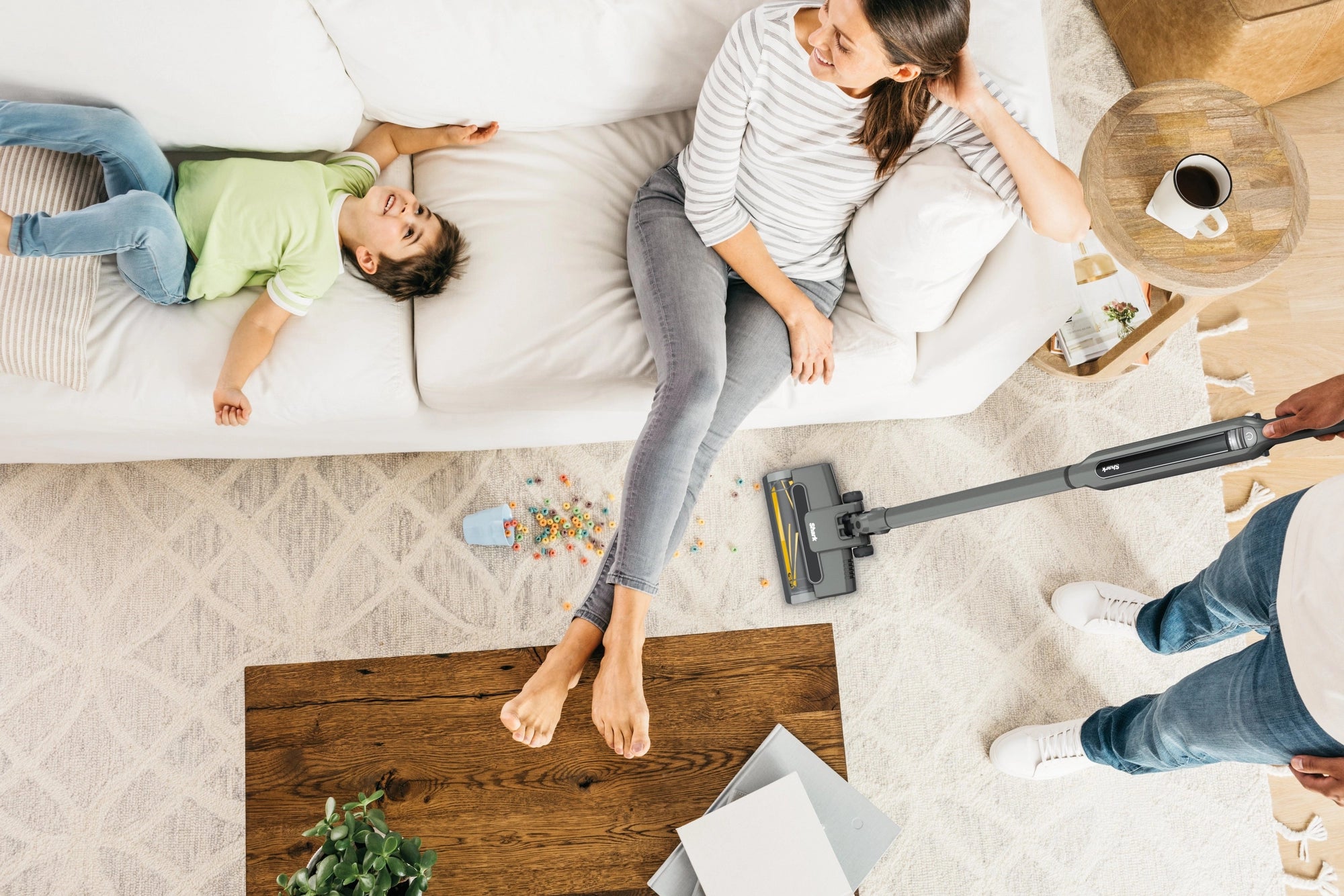 Shark WV361UK Cordless Vacuum Cleaner with Anti Hair Wrap Technology - Run Time 16 Mintues - Steel Grey