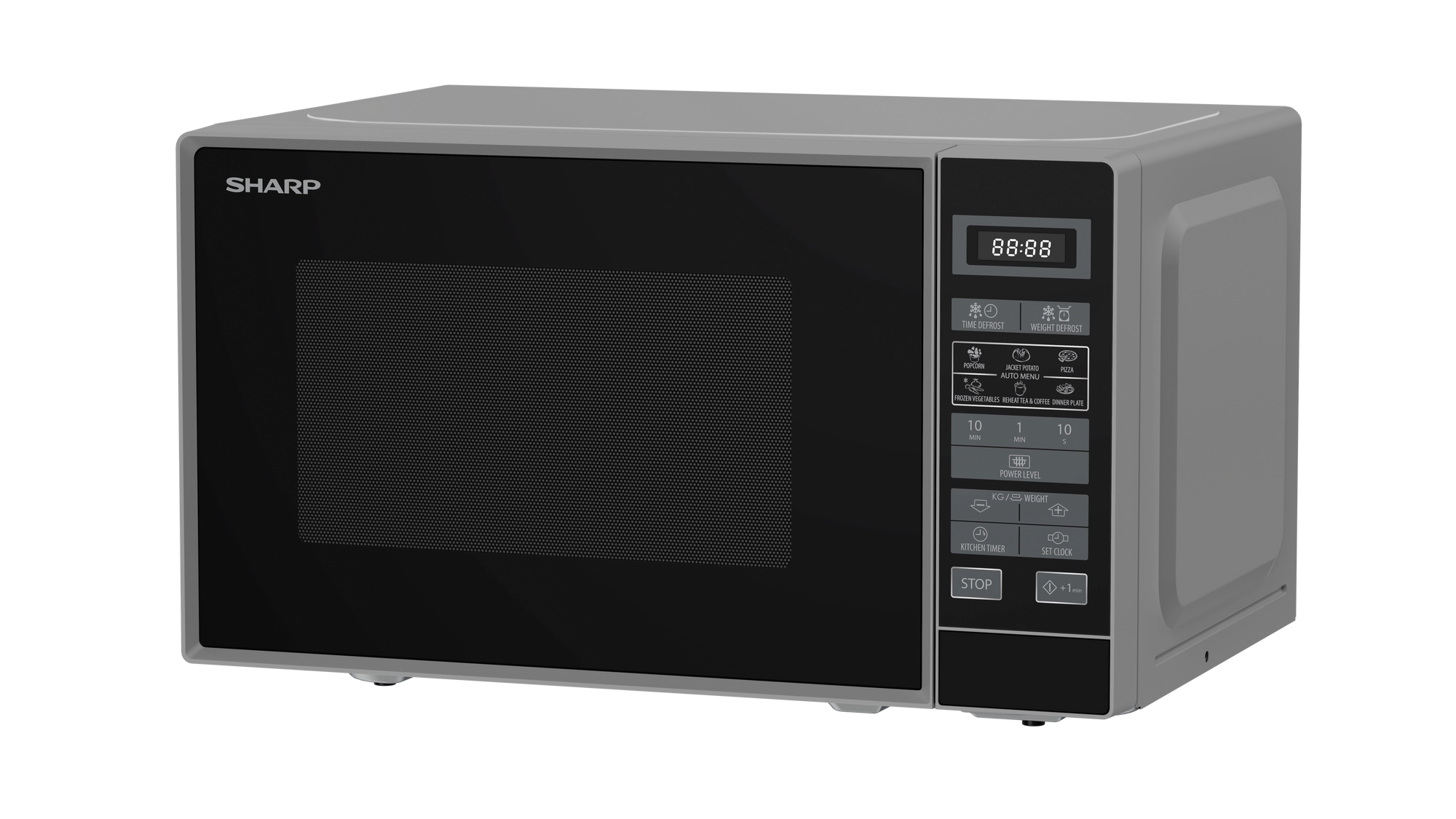Sharp RDS202TS-UK 20 Litres Microwave Oven - Silver