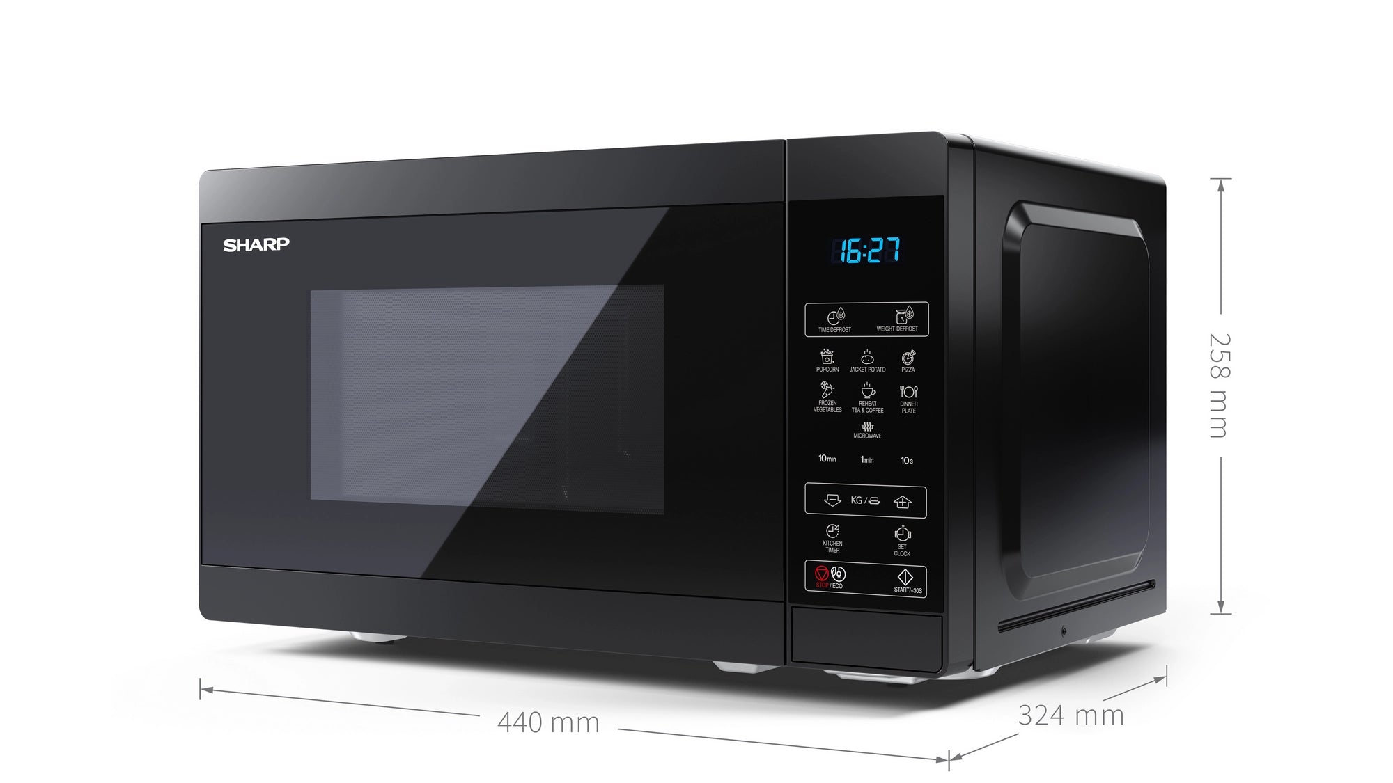 Sharp YC-MS02U-B 20 Litres Microwave Oven - Black