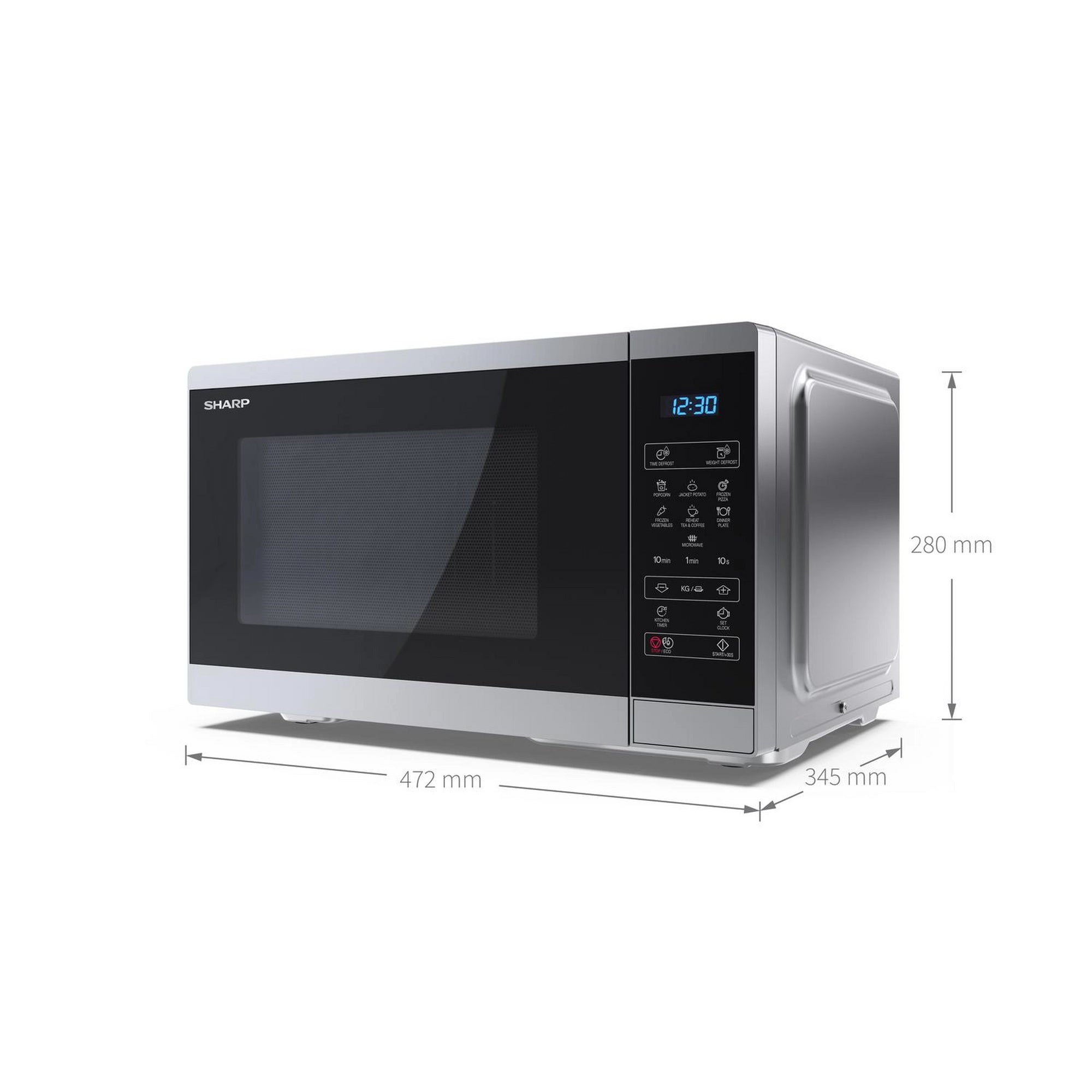 Sharp YC-MS252AU-S 25 Litres Microwave Oven - Silver