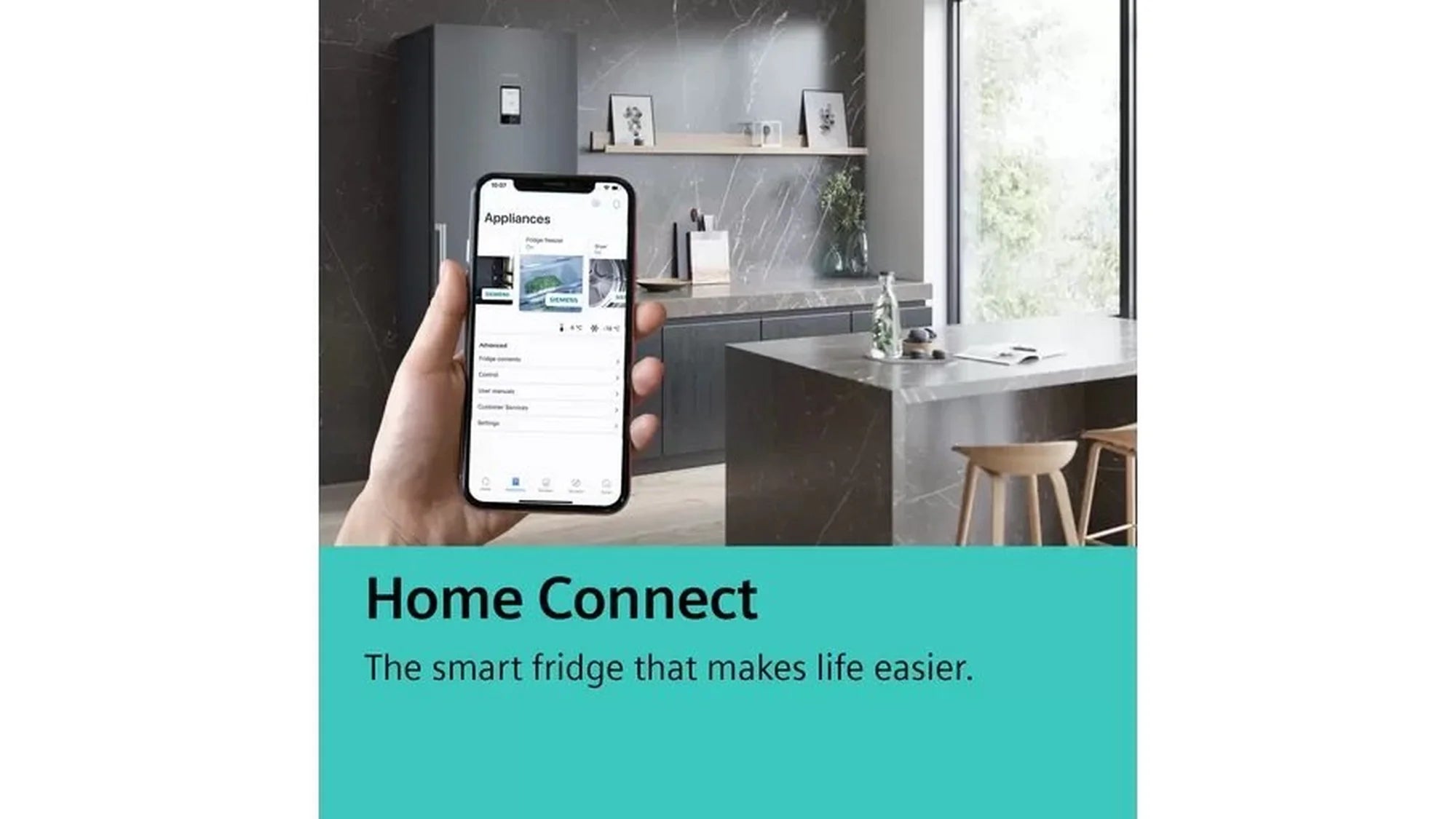 Siemens KF96NAXEAG IQ300 90.5cm Multi Door American Style Fridge Freezer - Black Stainless Steel