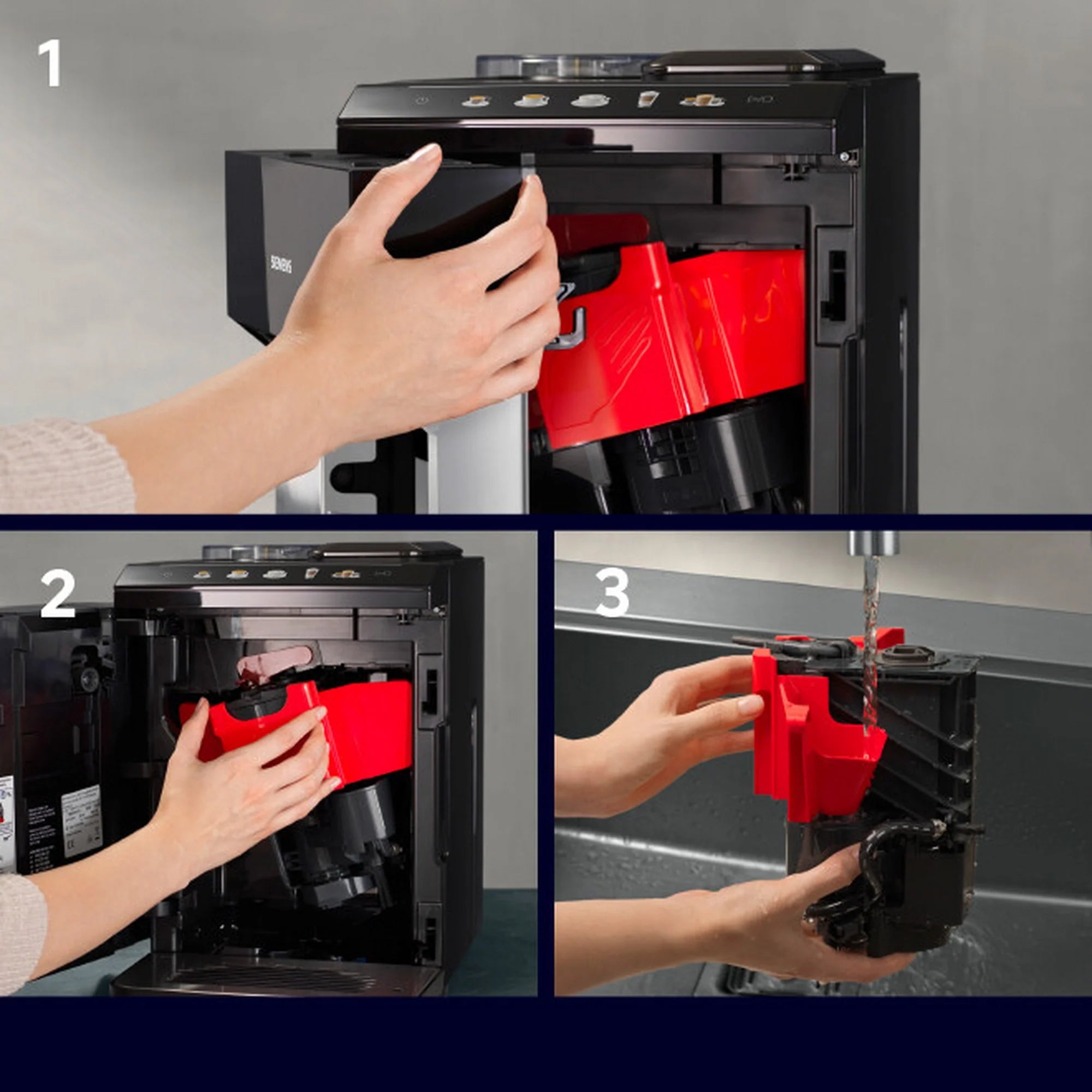 Siemens TP515GB1 Bean to cup coffee machine - Black/Silver