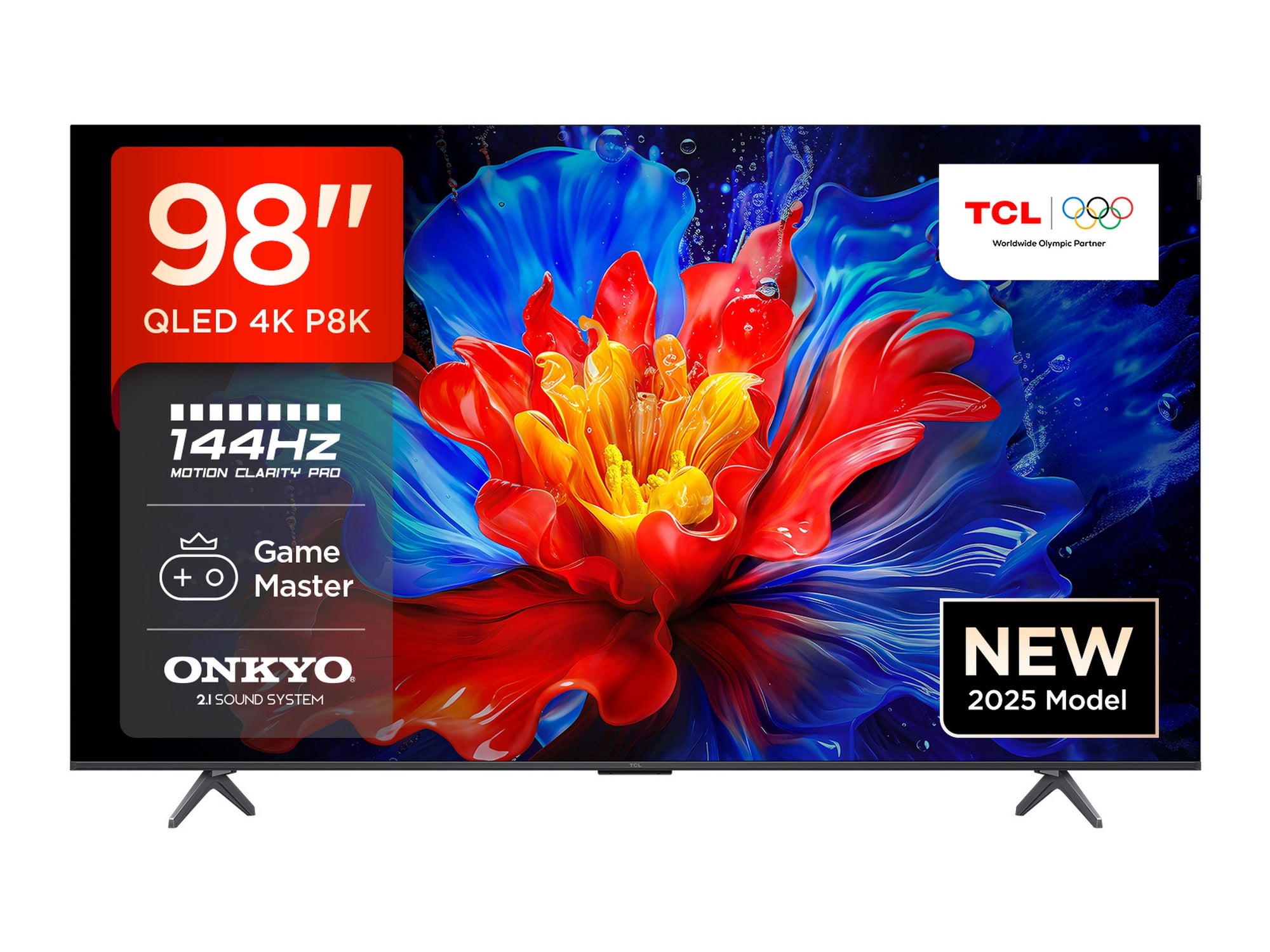 TCL 98P8K-UK 98" 4K QLED HDR Ultra HD Google TVs