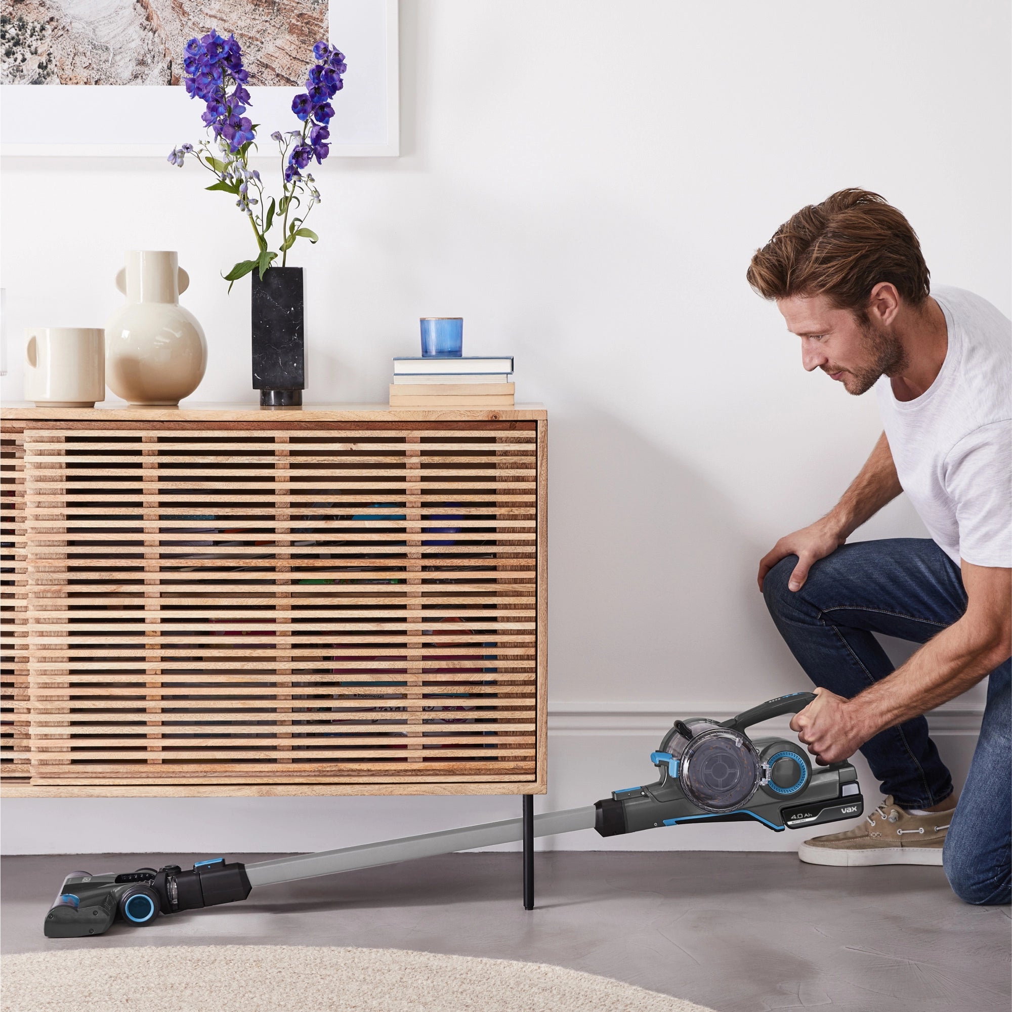 VAX CLSV-B4CA Blade 4 Classic Plus Cordless Vacuum Cleaner - Graphite/Blue