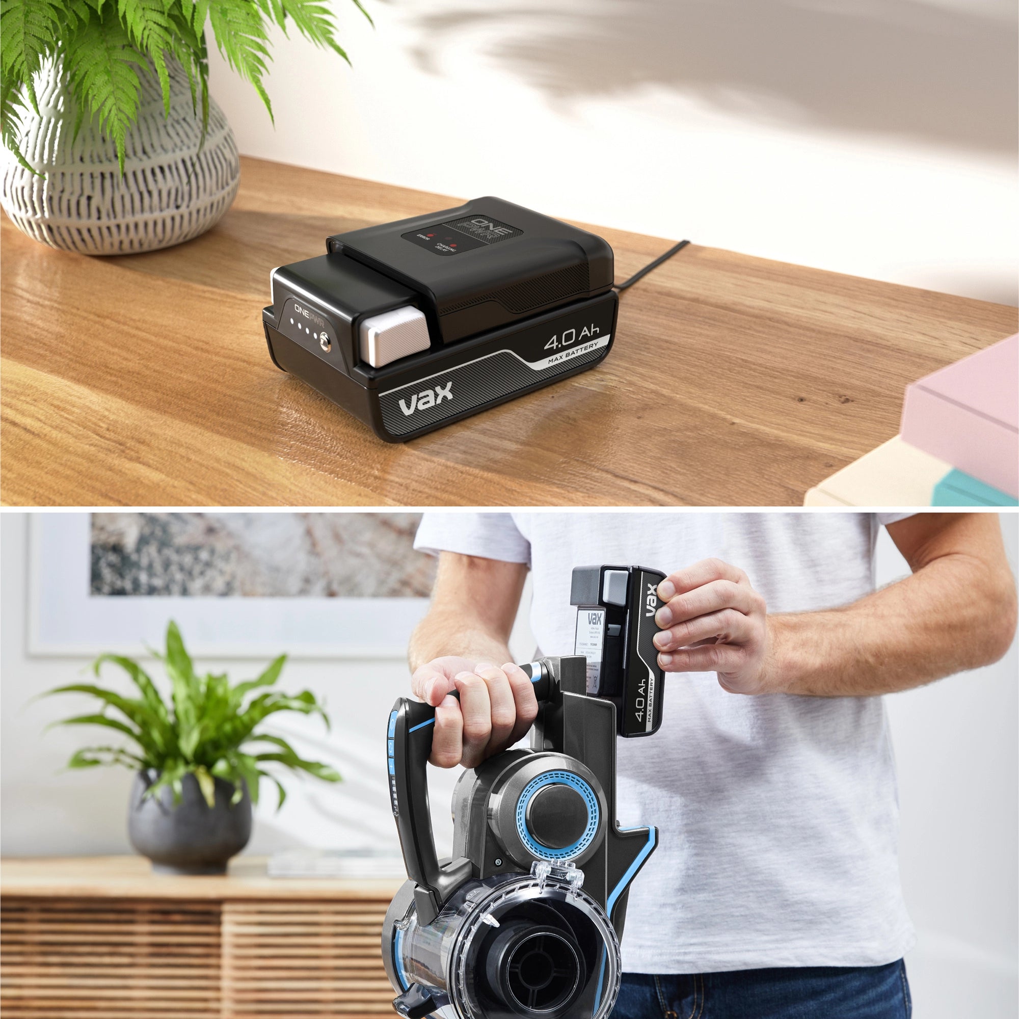 VAX CLSV-B4CA Blade 4 Classic Plus Cordless Vacuum Cleaner - Graphite/Blue