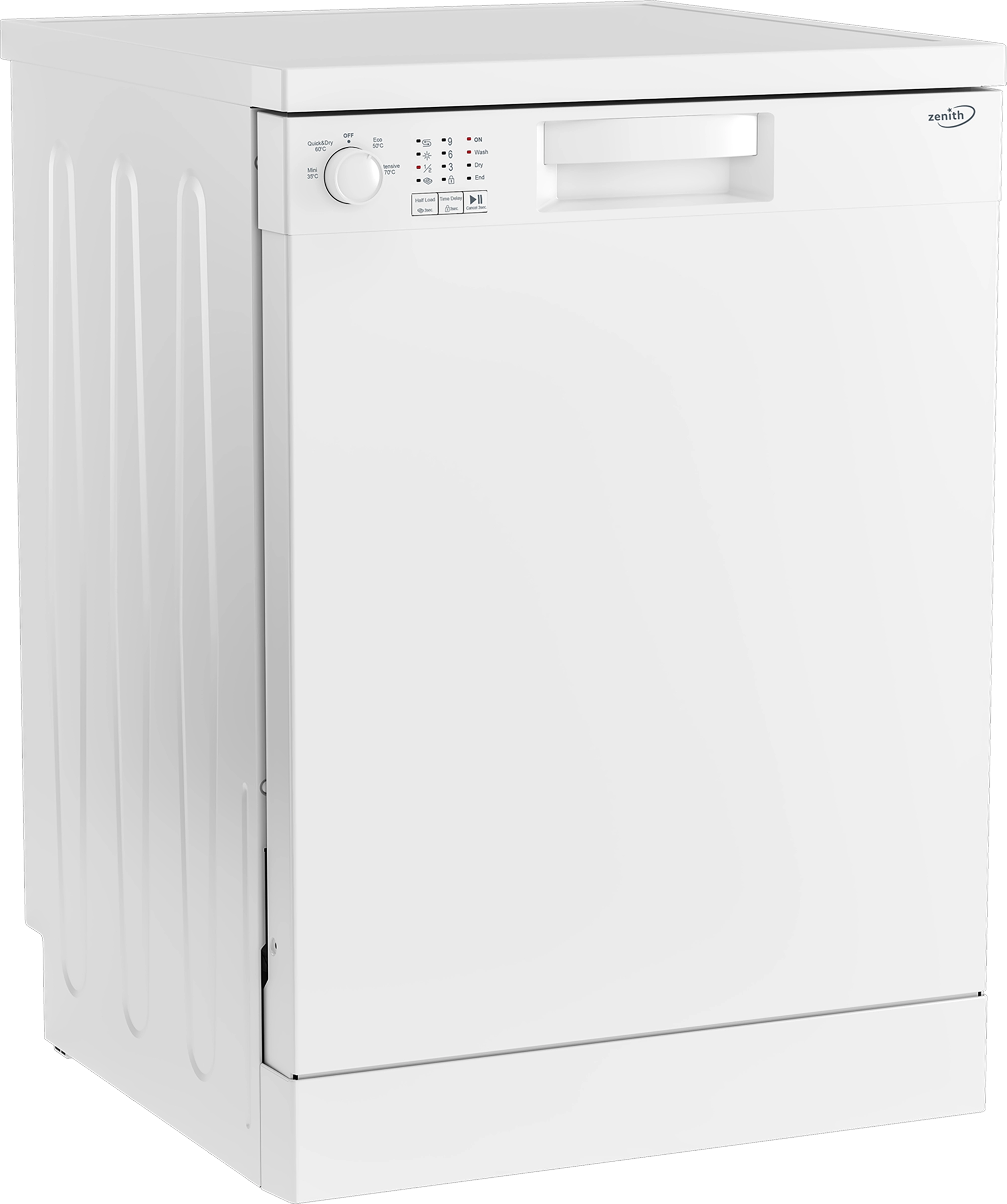 Zenith ZDW601 Dishwasher - White - 13 Place Settings