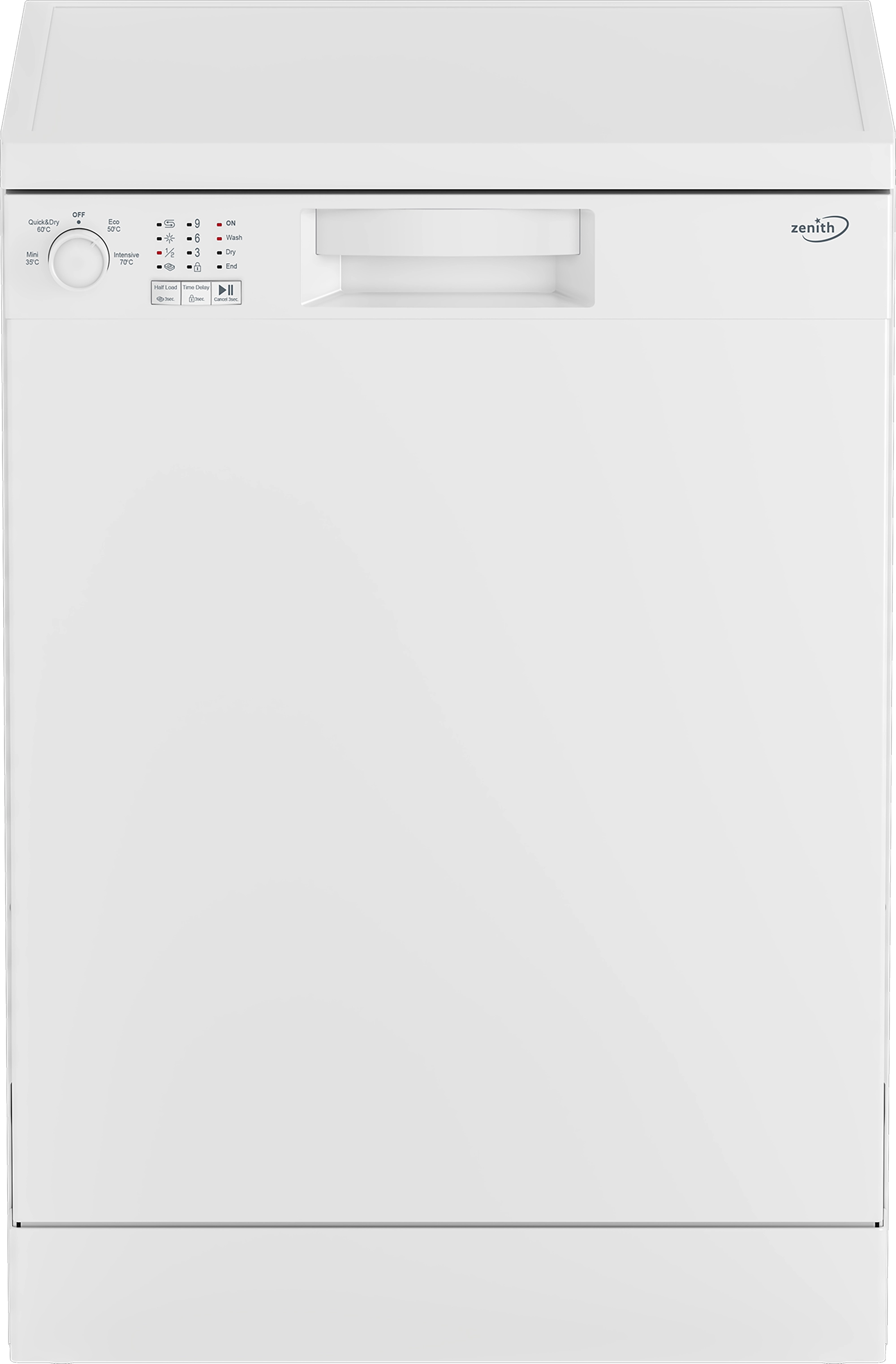Zenith ZDW601 Dishwasher - White - 13 Place Settings