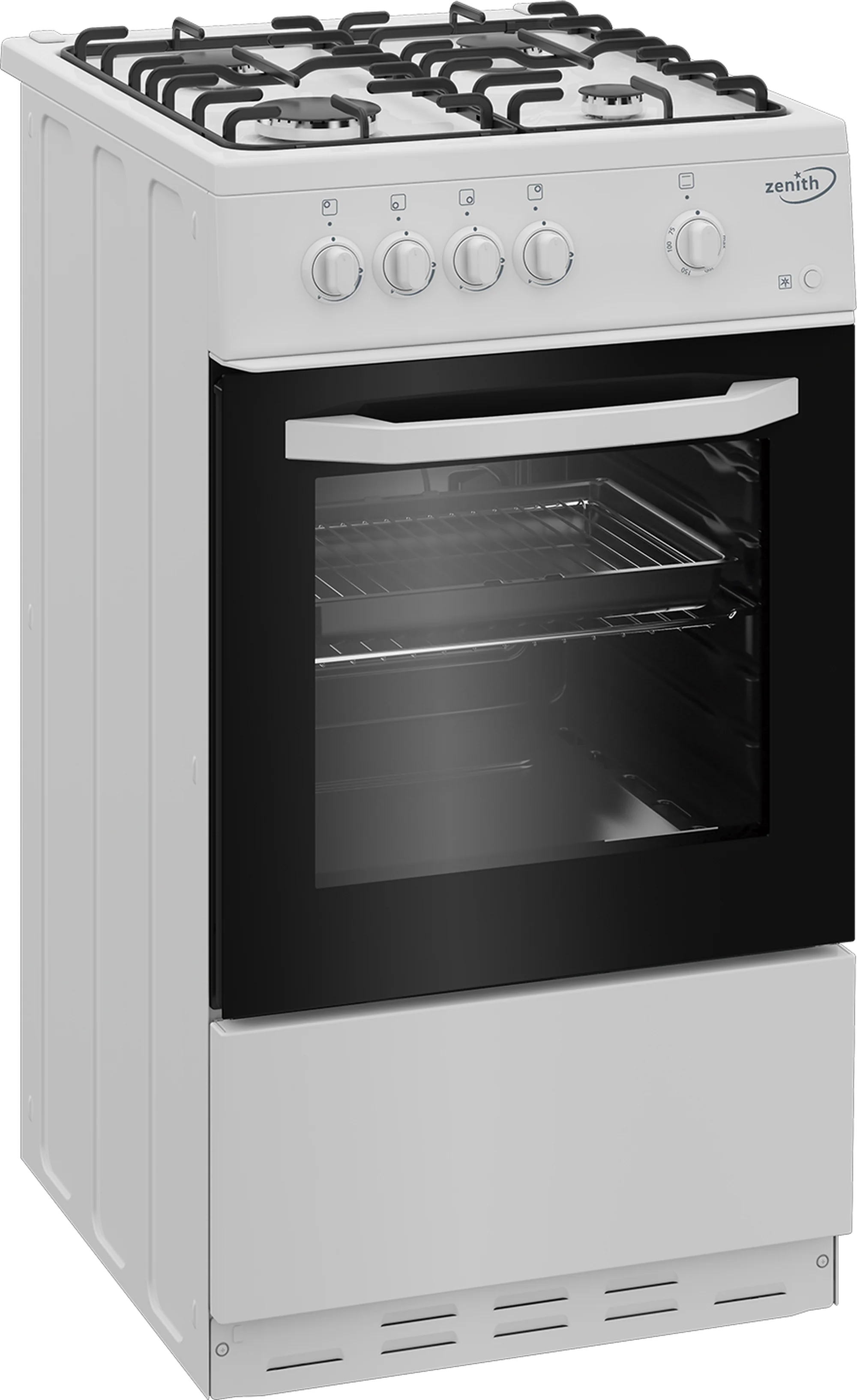 Zenith ZE501W 50cm Gas Single Oven with Gas Hob - White