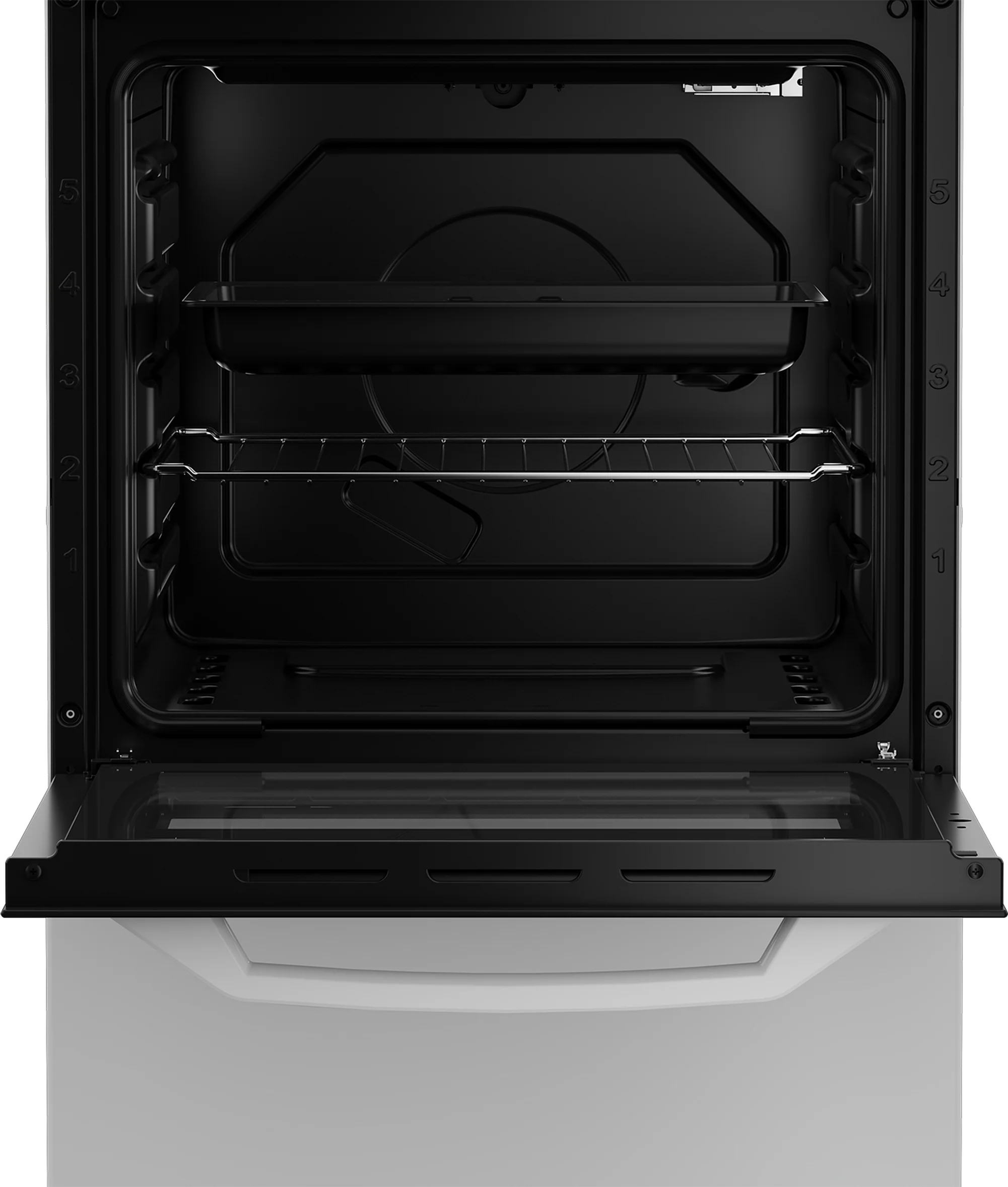 Zenith ZE501W 50cm Gas Single Oven with Gas Hob - White