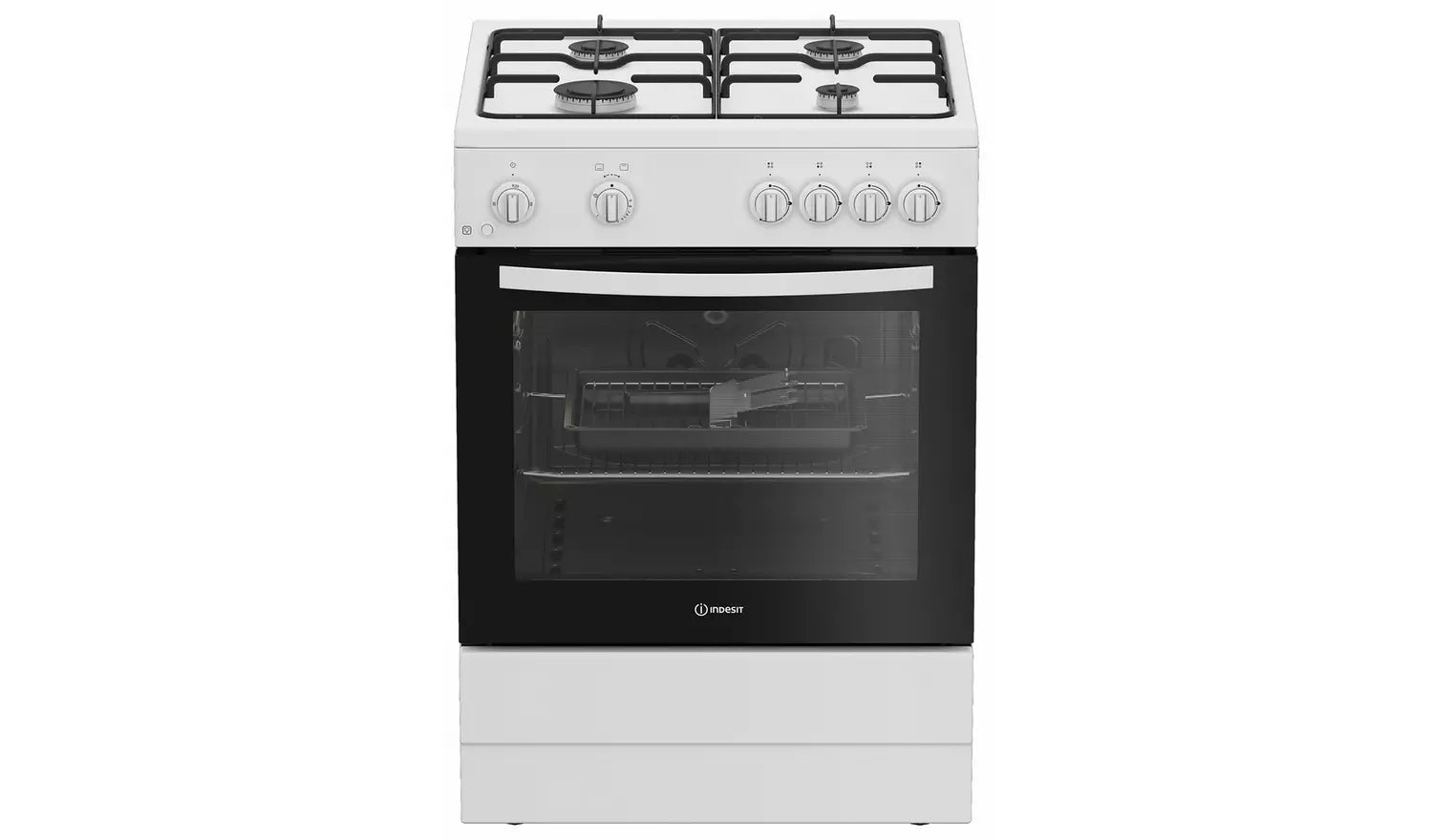 Indesit I6GGMMW/UK 60cm Single Oven Gas Cooker - White