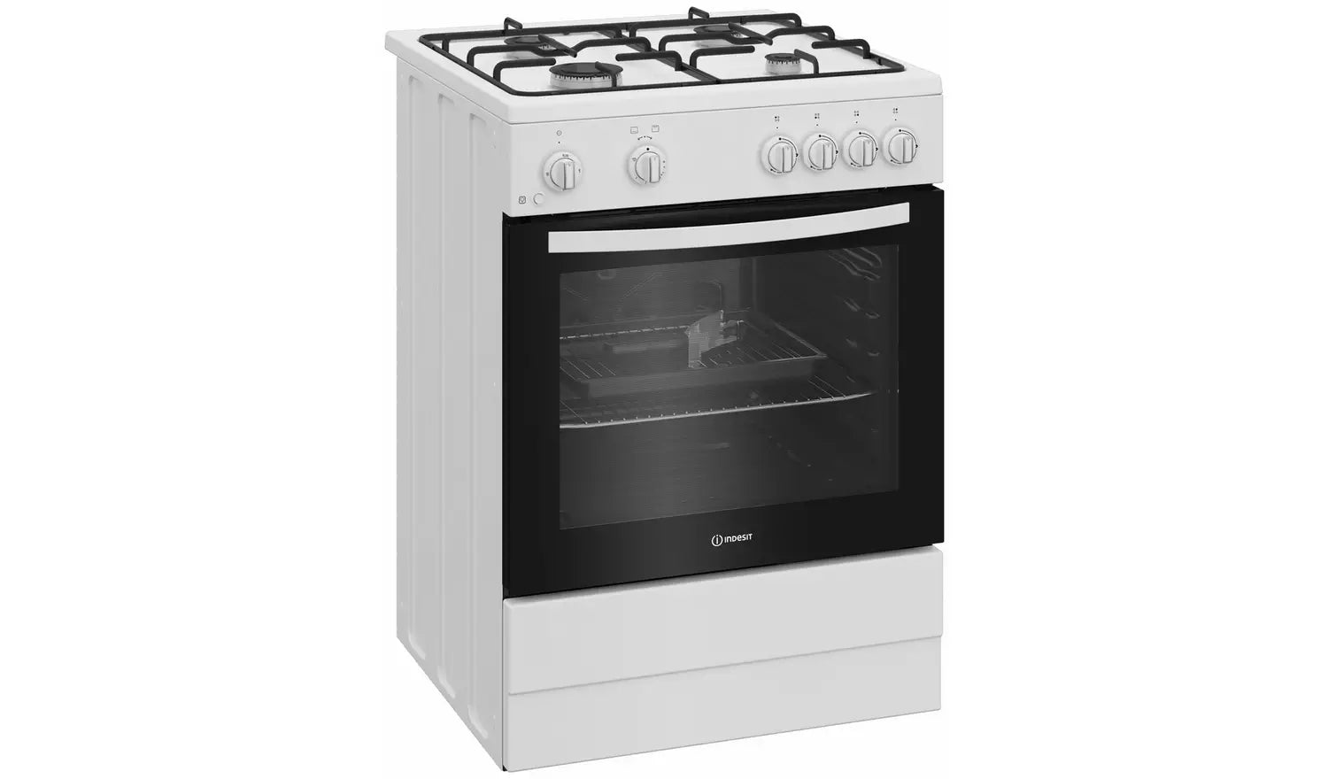 Indesit I6GGMMW/UK 60cm Single Oven Gas Cooker - White