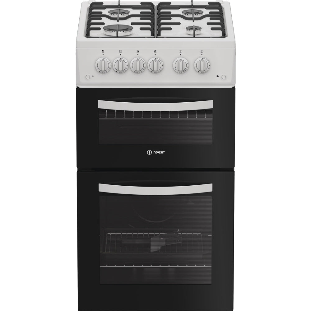 Indesit ITG5GMW 50cm Gas Twin Cooker - White