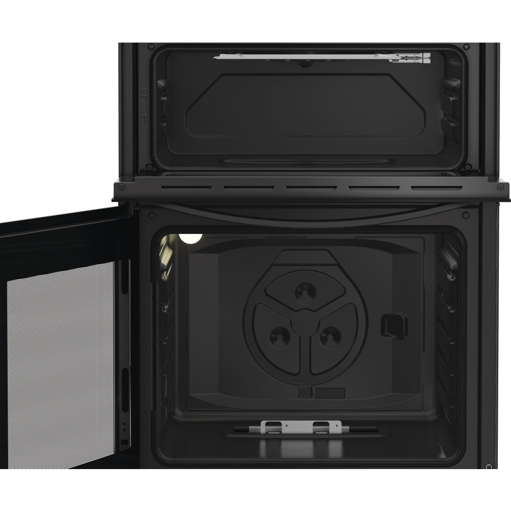 Indesit ITG6GB 60cm Gas Twin Cooker - Black