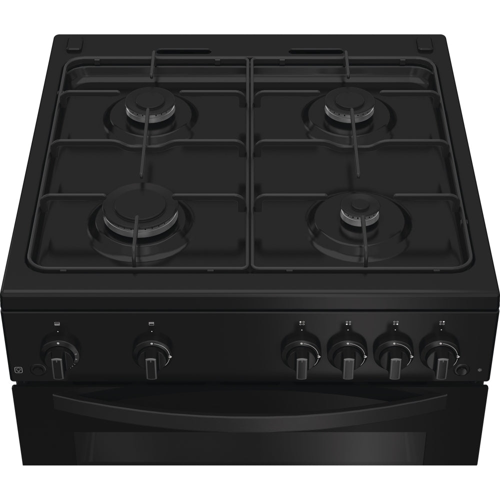 Indesit ITG6GB 60cm Gas Twin Cooker - Black