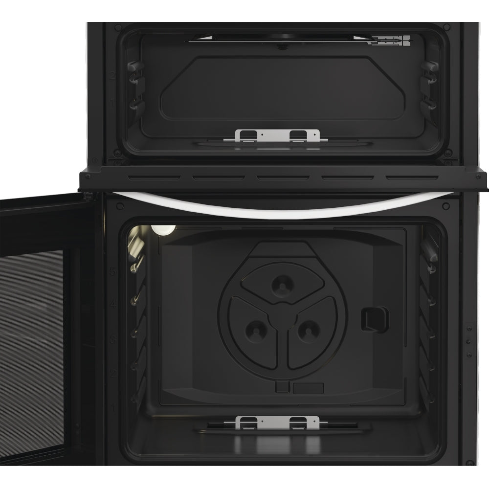 Indesit IDG6GW 60cm Gas Double Cooker - White