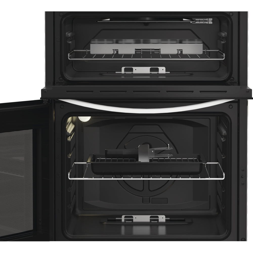 Indesit IDG6GW 60cm Gas Double Cooker - White