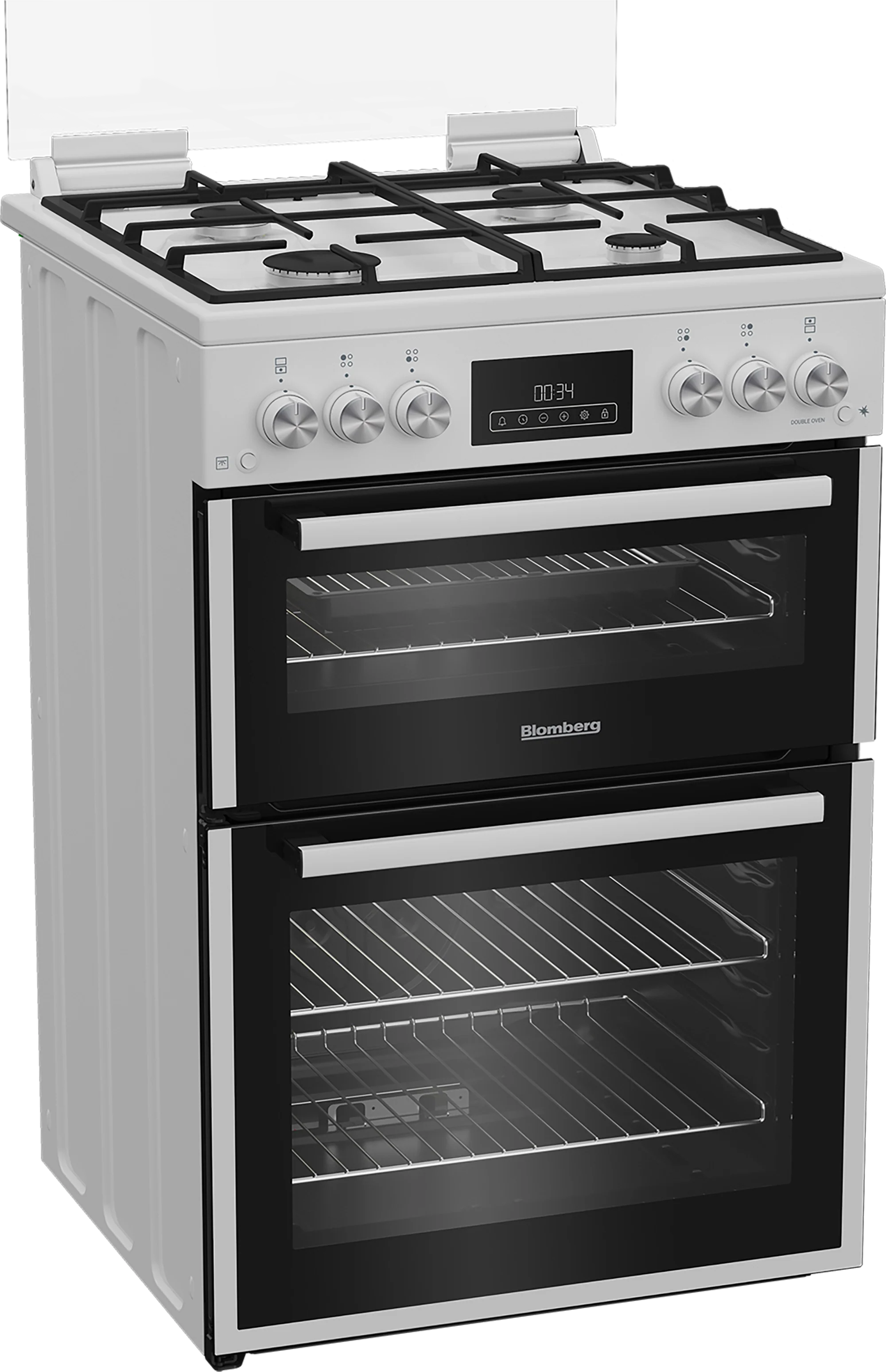 Blomberg GGRN655W 60cm Double Oven Gas Cooker with Gas Hob - White