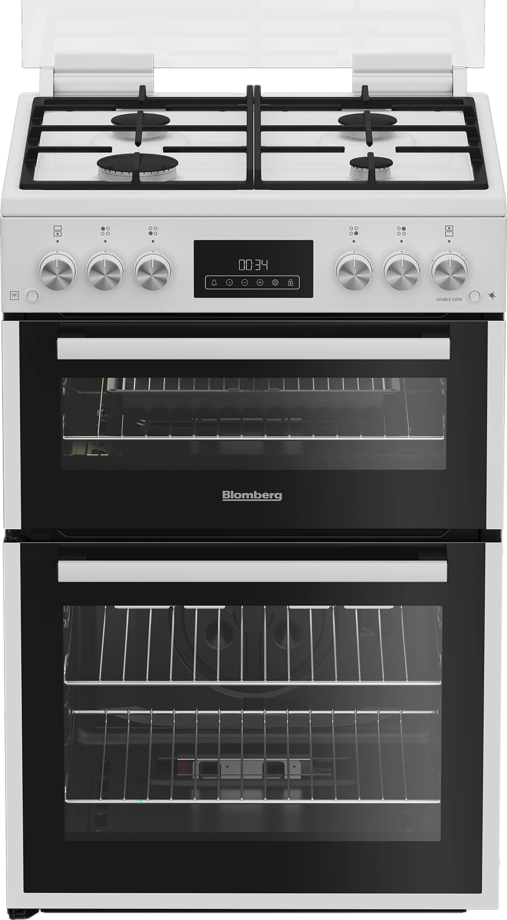 Blomberg GGRN655W 60cm Double Oven Gas Cooker with Gas Hob - White