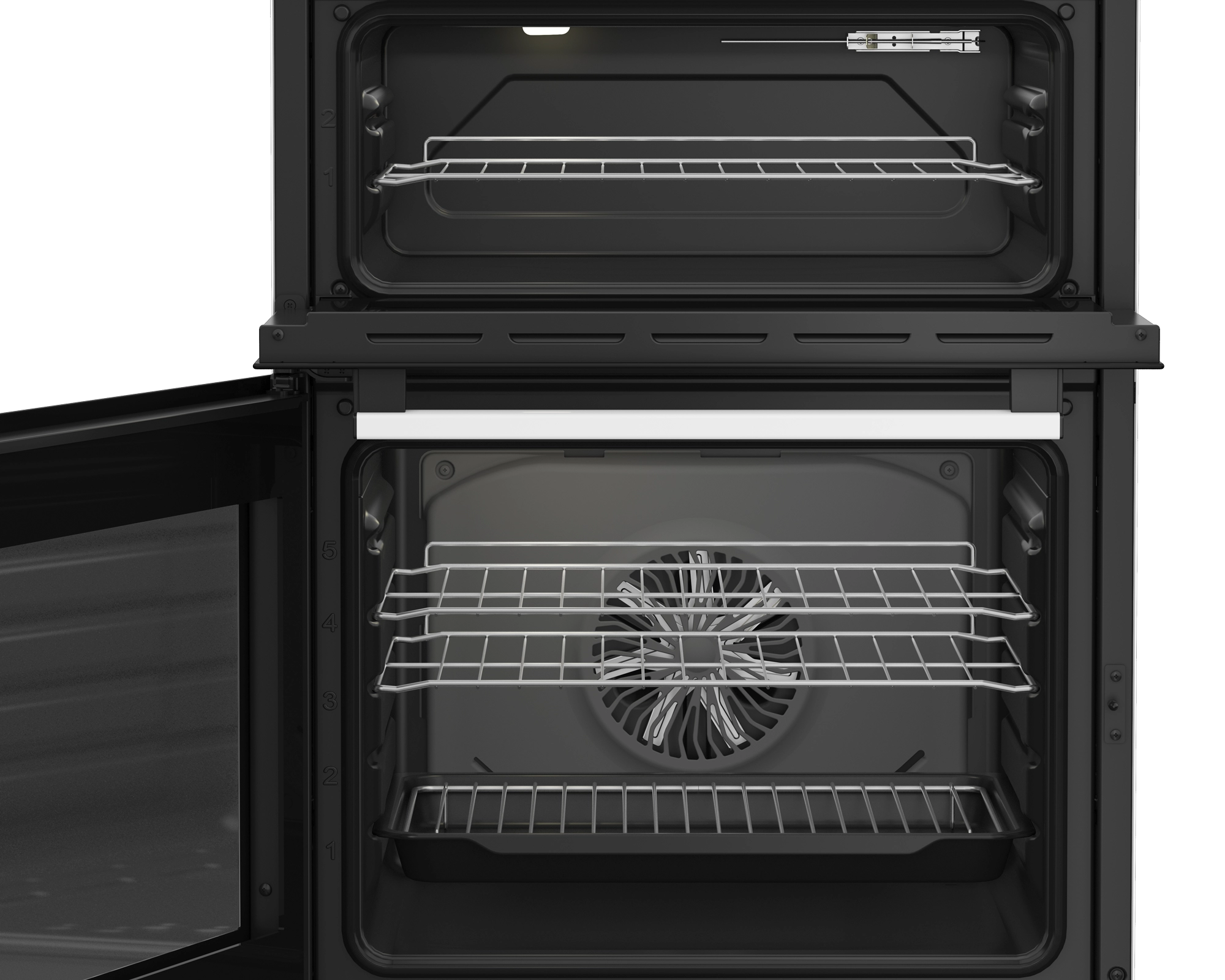 Blomberg HKRN651W 60cm Double Oven Electric Cooker with Vitroceramic Hob - White