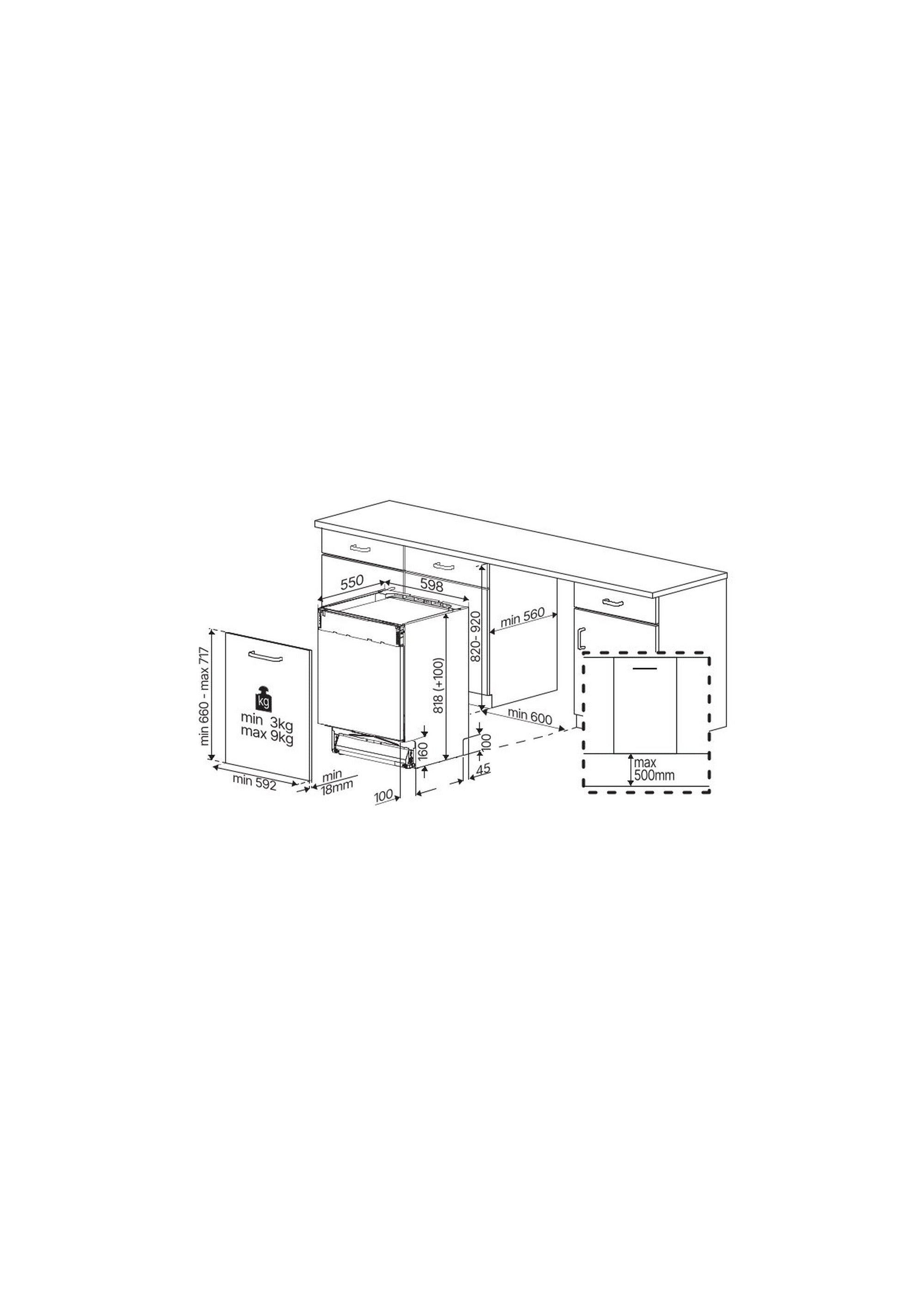 Blomberg LDV63440 Full Size Integrated Dishwasher with 16 Place Settings