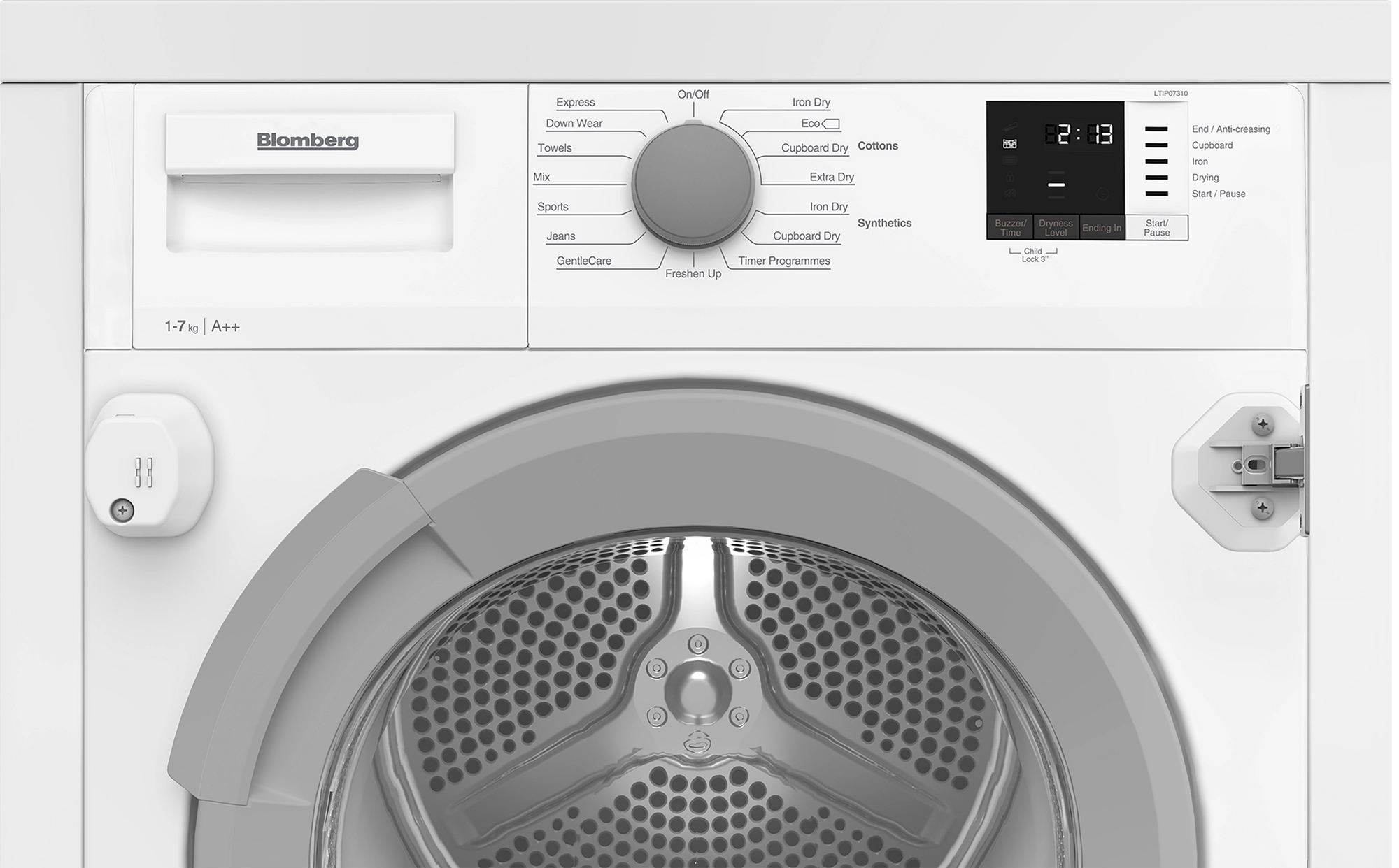 Blomberg LTIP07310 7kg Integrated Heat Pump Tumble Dryer - White