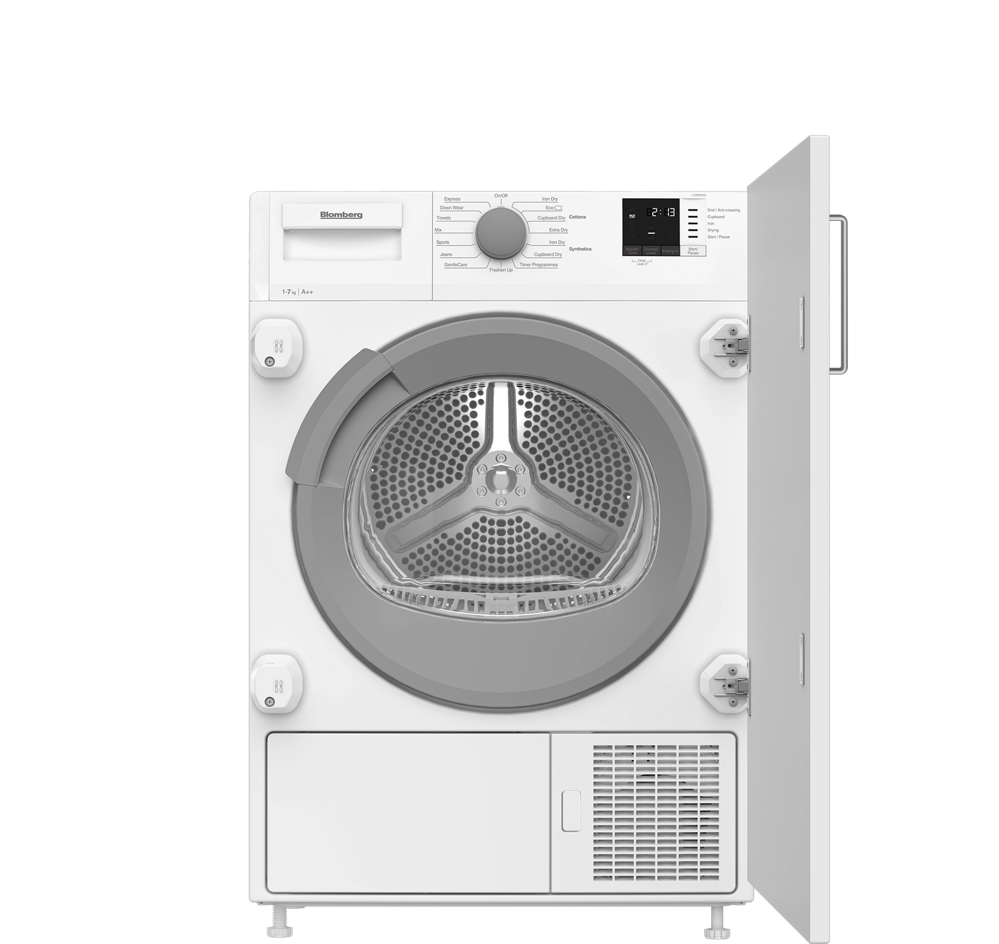 Blomberg LTIP07310 7kg Integrated Heat Pump Tumble Dryer - White