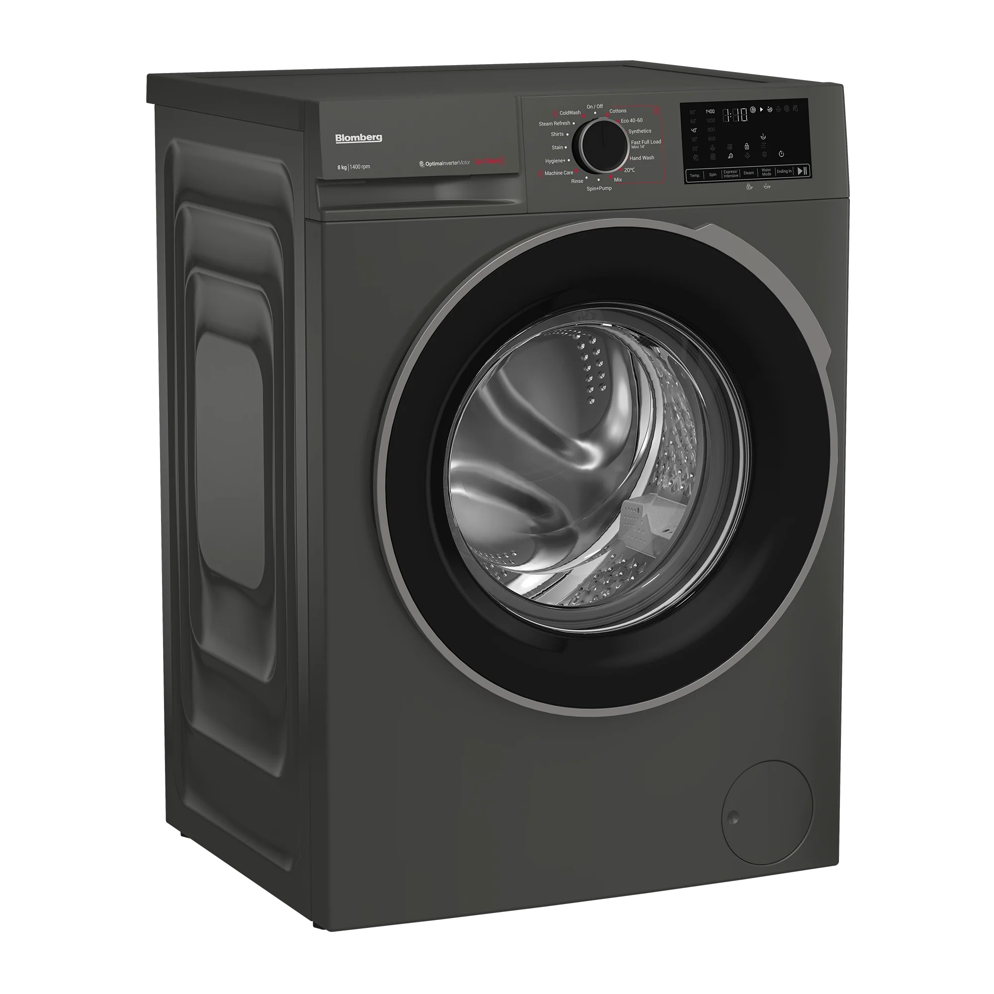 Blomberg LWA18461G 8kg 1400 Spin SpinSave Washing Machine - Graphite