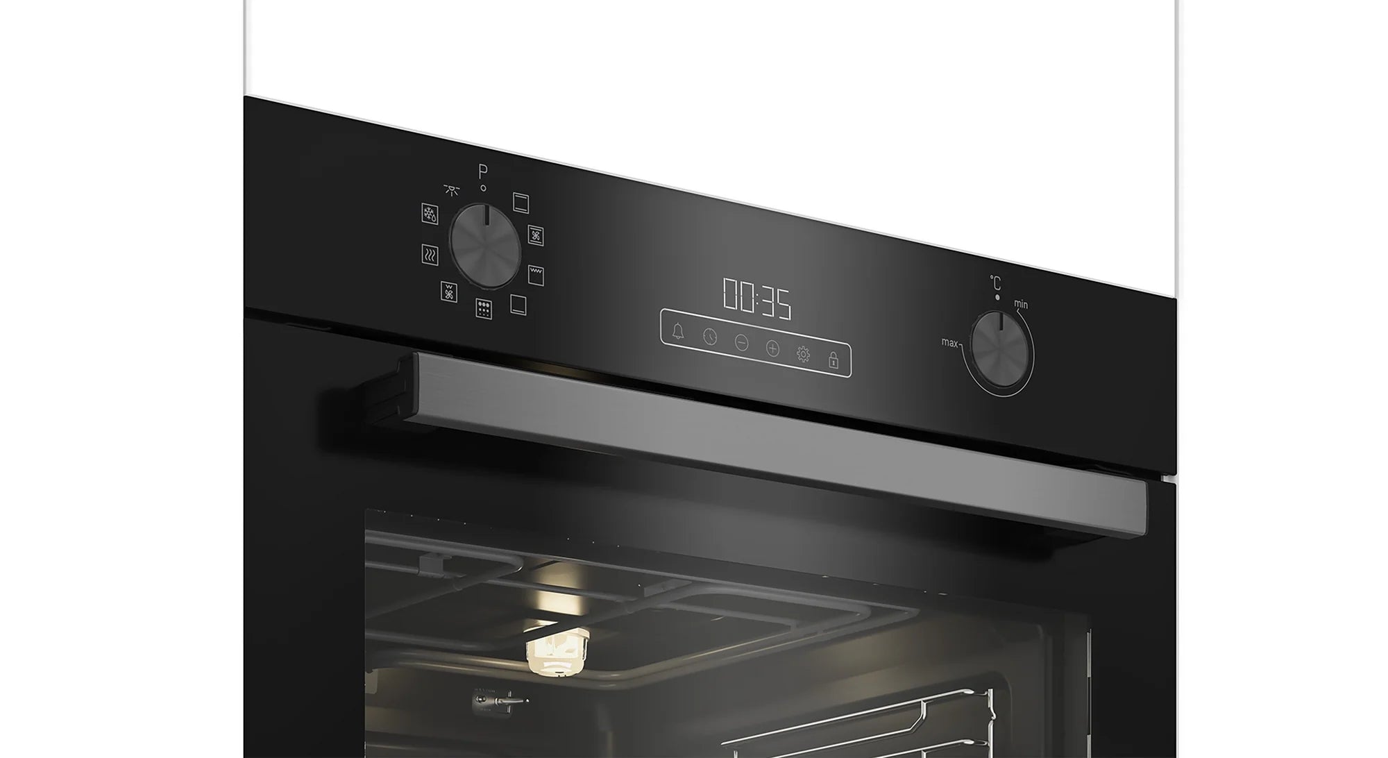 Blomberg AeroChef ROEN8232BP 60cm Built In Electric Single Oven - Black