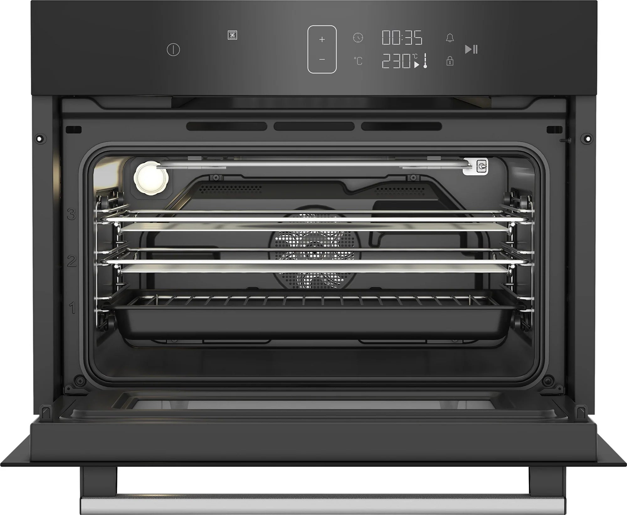 Blomberg ROKW8370B 59.4cm Built In Compact Microwave Oven - Black