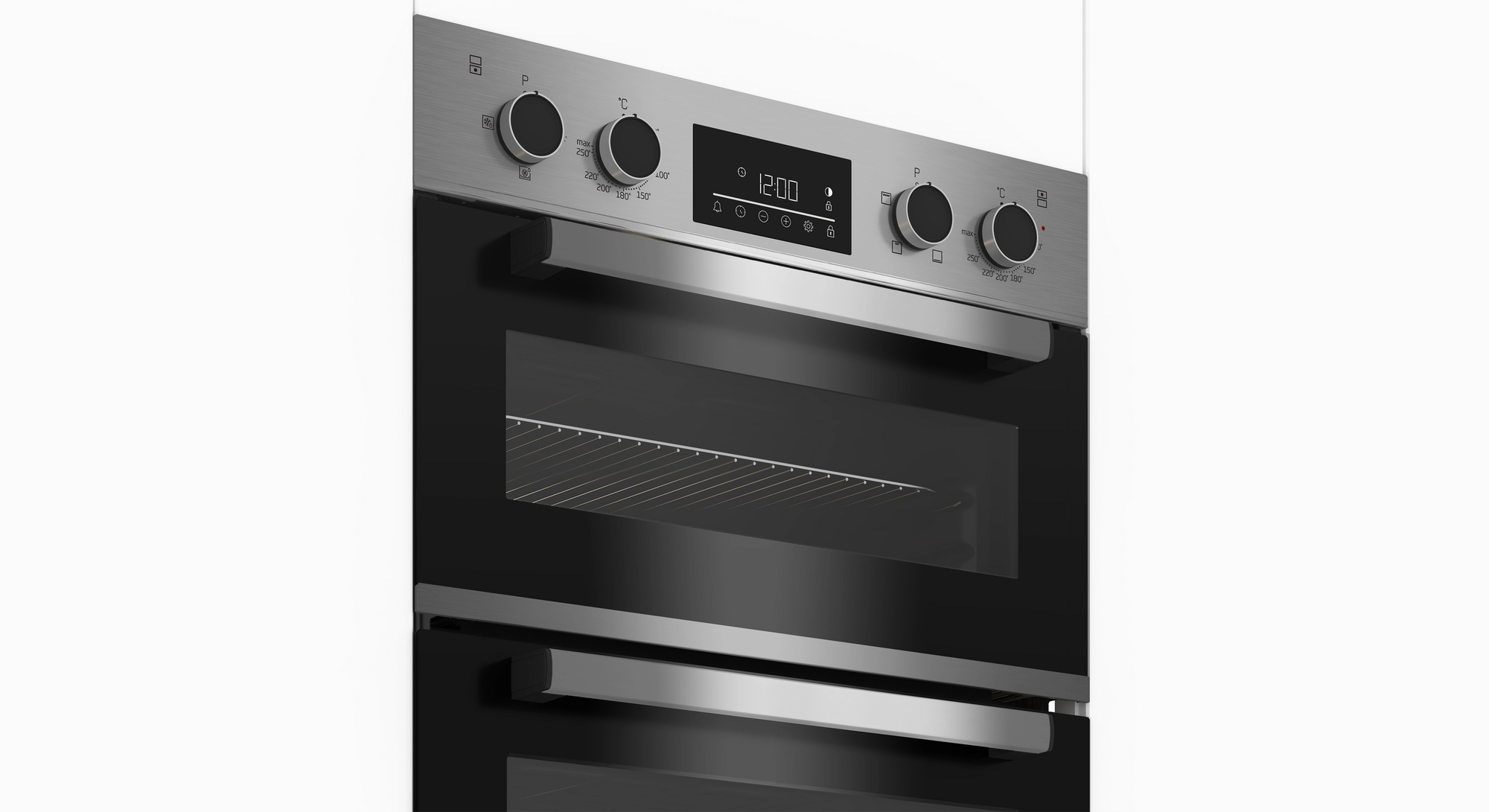 Beko CDFY22309X 60cm Built In High Specification RecycledNet Double Oven - Stainless Steel