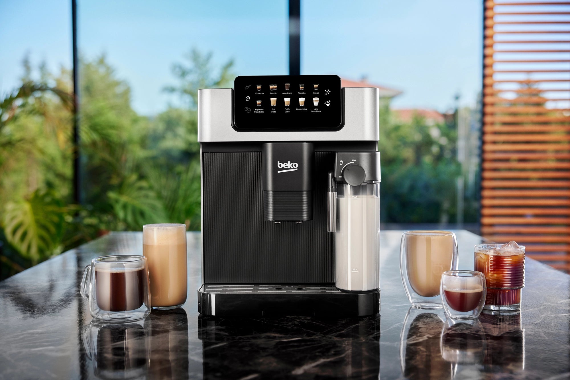 Beko CEG7304X Bean to Cup Fully Automatic Espresso Machine with Integrated Milk Jug - Silver