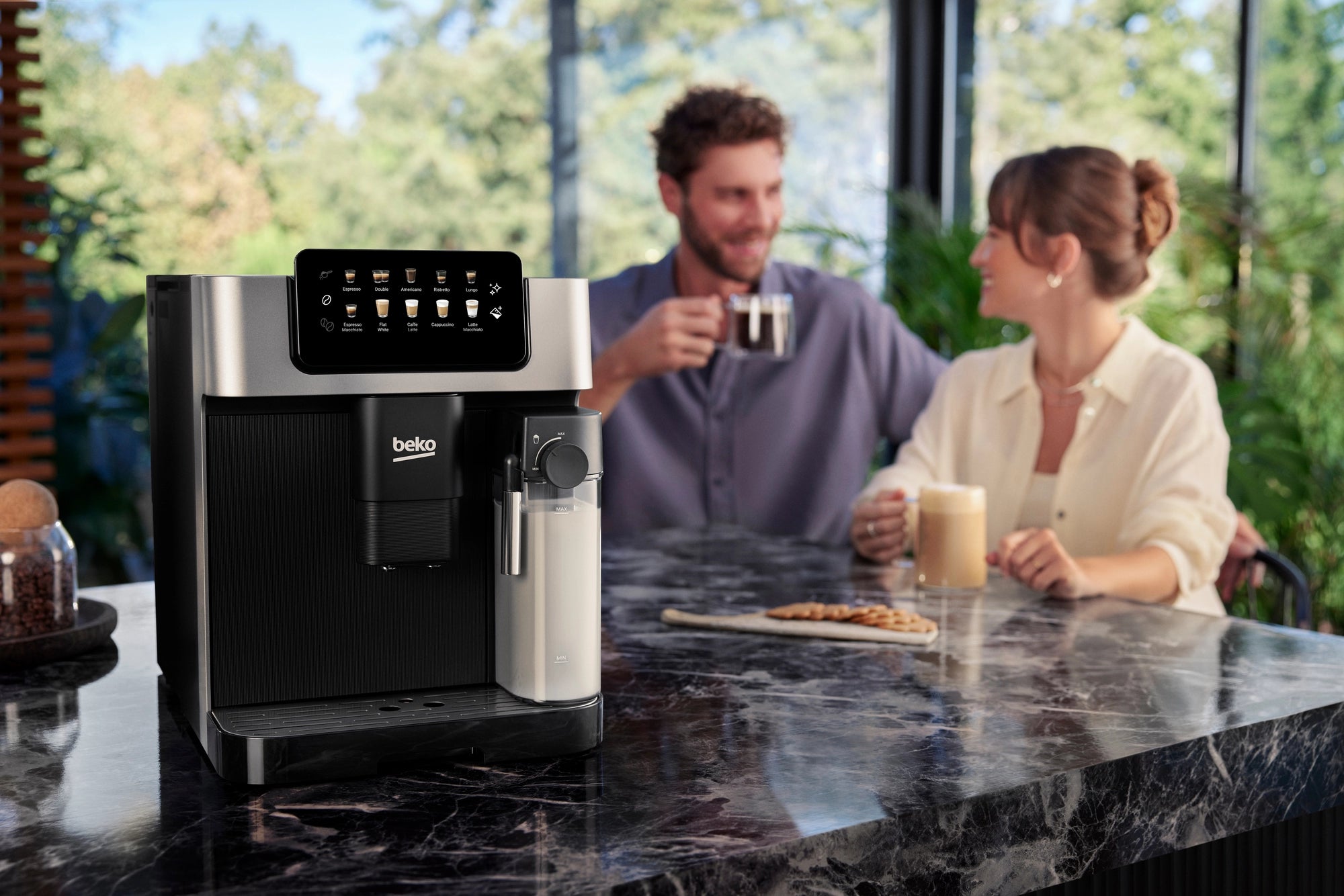 Beko CEG7304X Bean to Cup Fully Automatic Espresso Machine with Integrated Milk Jug - Silver