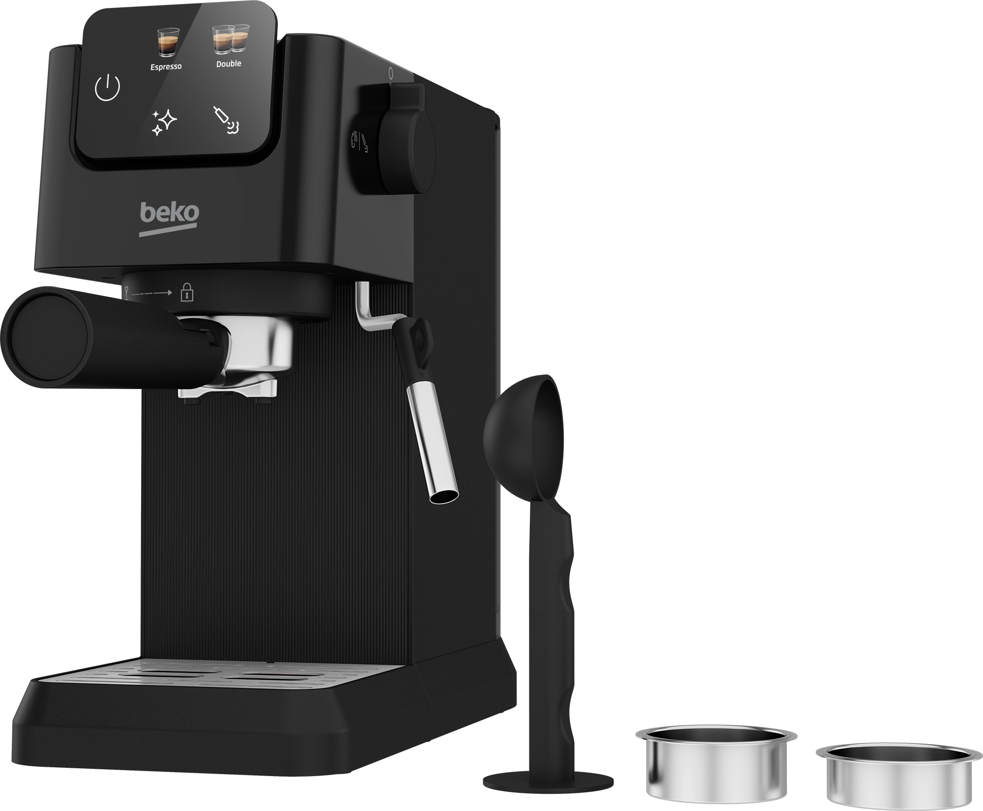 Beko CEP5302B Beko CaffeExperto Manual Espresso with Steam Wand - Black