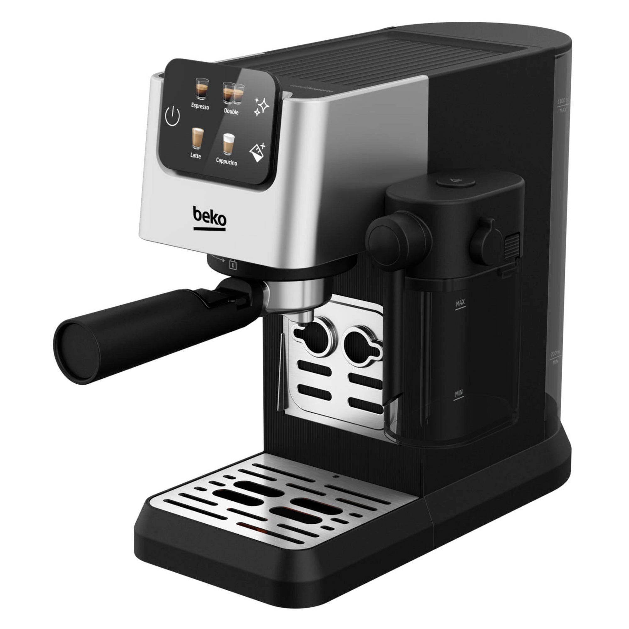 Beko CaffeExperto CEP5304X Manual Espresso with Steam Wand - Black