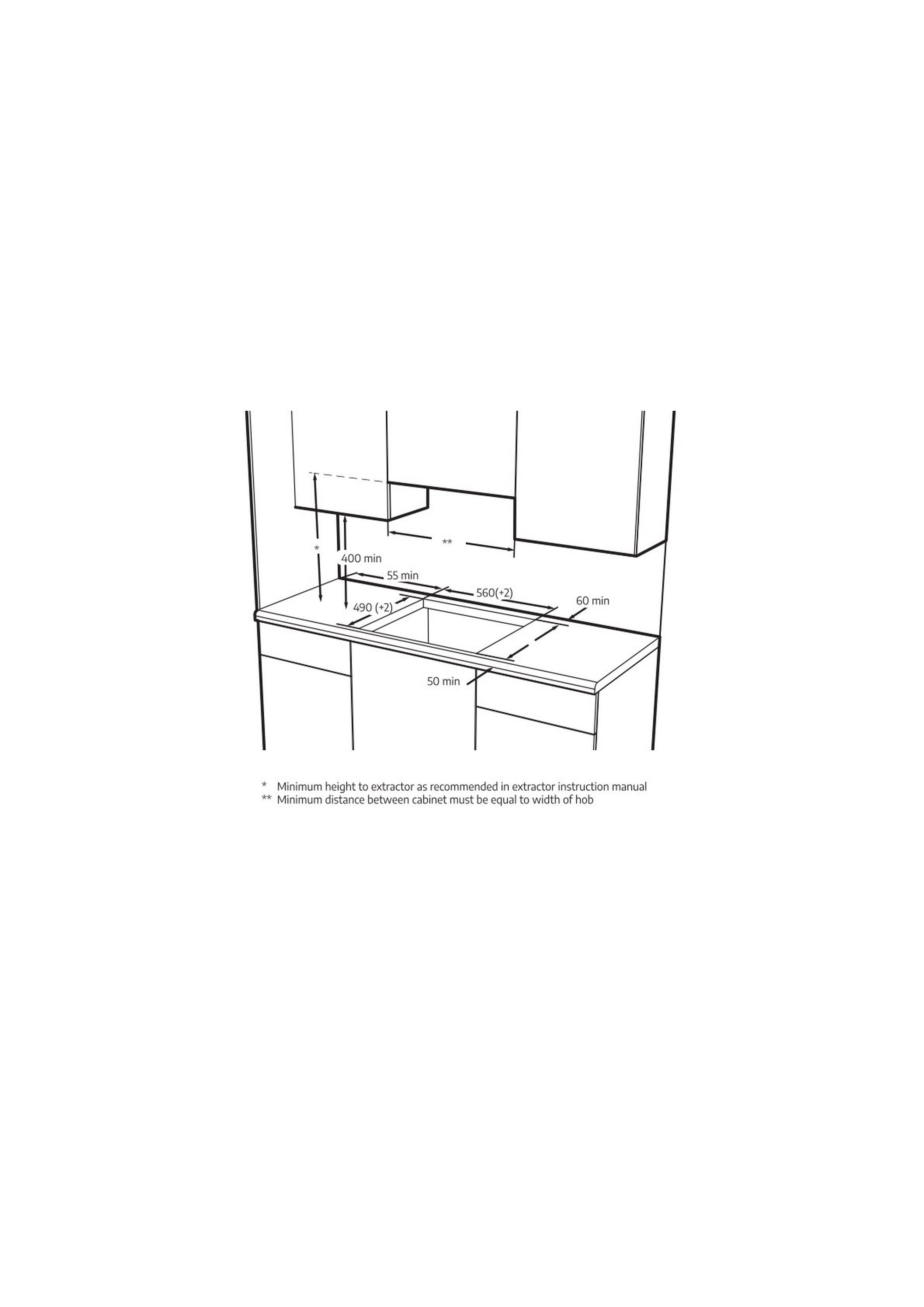 Beko CIHYV21B 58cm Ceramic Hob - Black