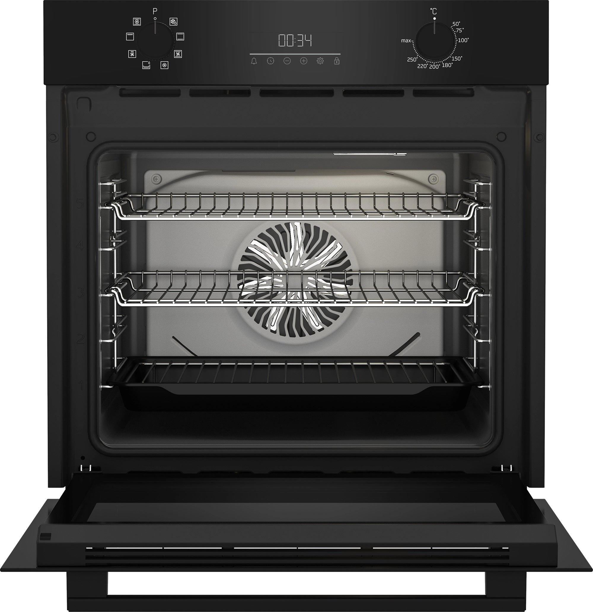 Beko CIMD91B 59.4cm Built In Electric Single Oven - Black