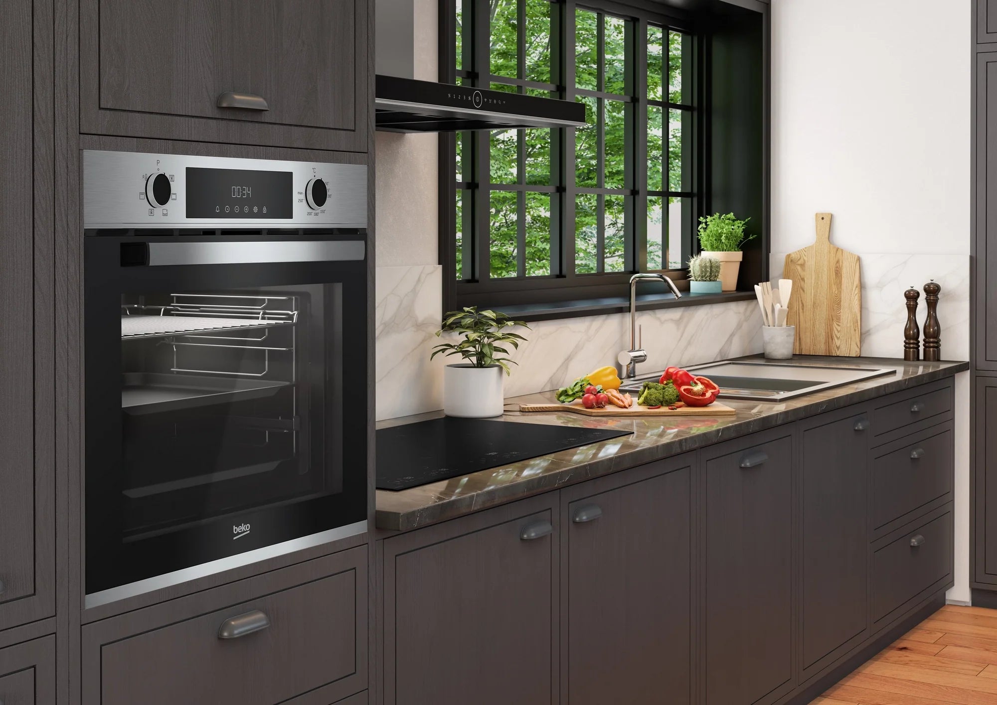 Beko AeroPerfect CIMY91X 60cm Built In Single Multi - function Oven - Stainless Steel