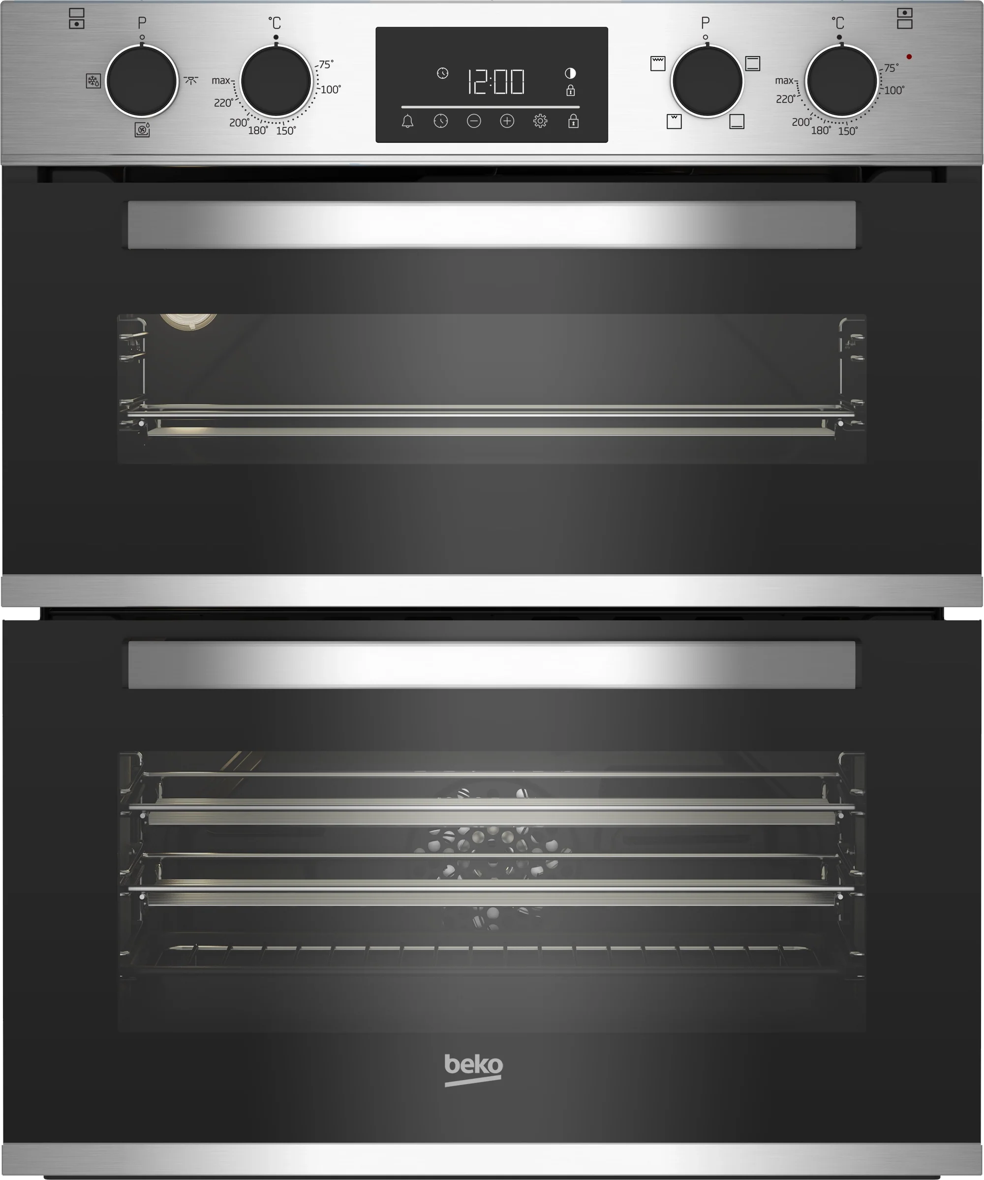 Beko CTFY22309X 59.4cm Built Under Electric Double Oven - Stainless Steel