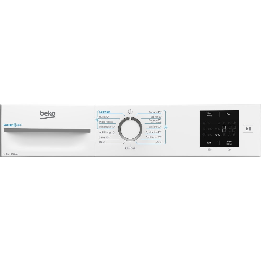 Beko BMN3WT3841W 8kg 1400 Spin Washing Machine - White