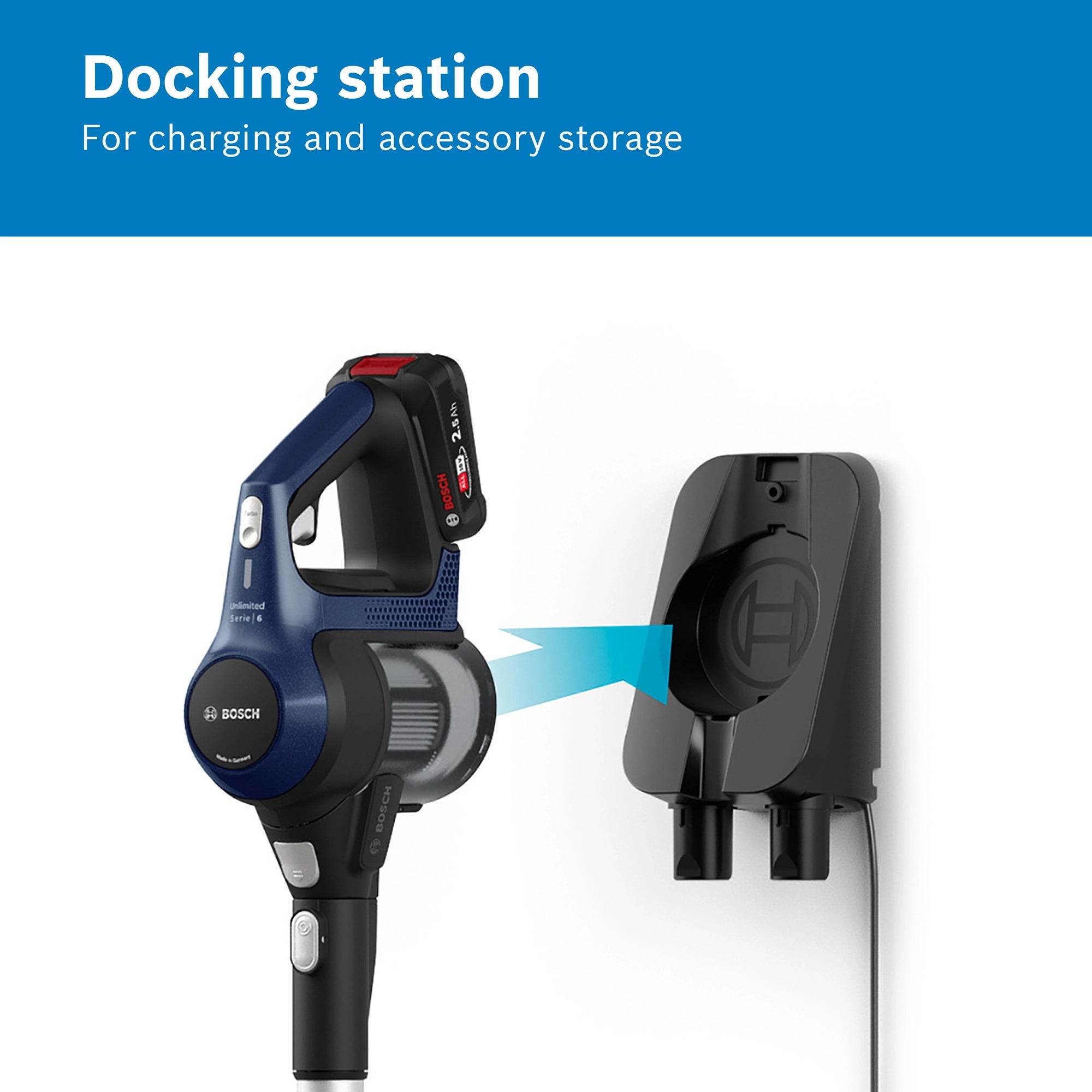 Bosch BBS611GB Cordless Vacuum Cleaner - 30 Minute Run Time - Black - PLUS Additional Battery