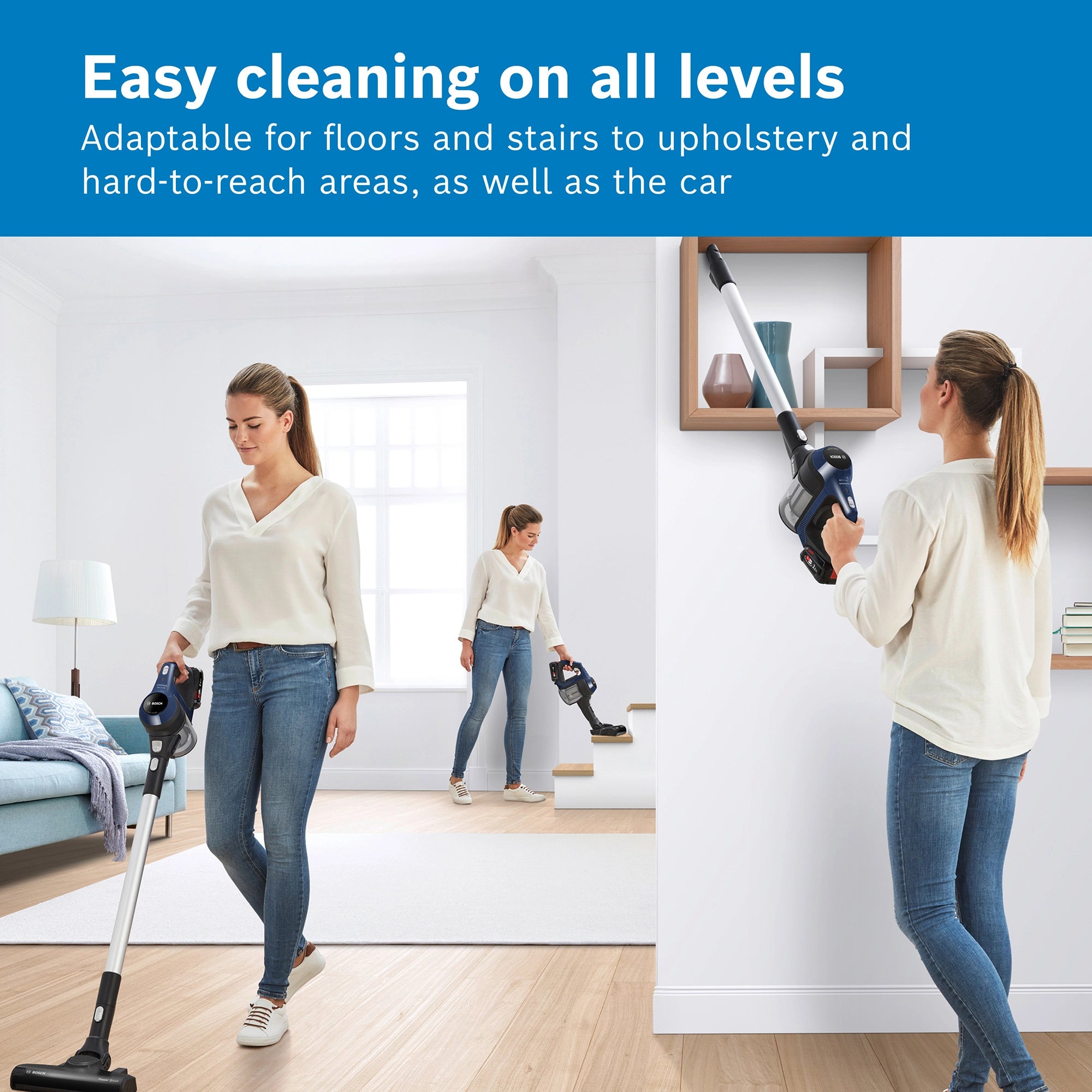 Bosch BBS611GB Cordless Vacuum Cleaner - 30 Minute Run Time - Black - PLUS Additional Battery