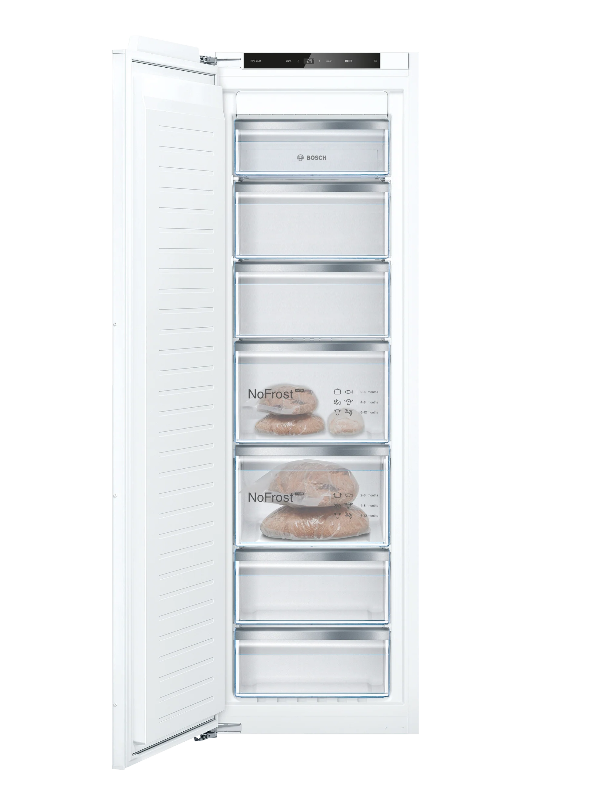 Bosch GIN81VEE0G 55.8cm Built In Total No Frost Freezer - White