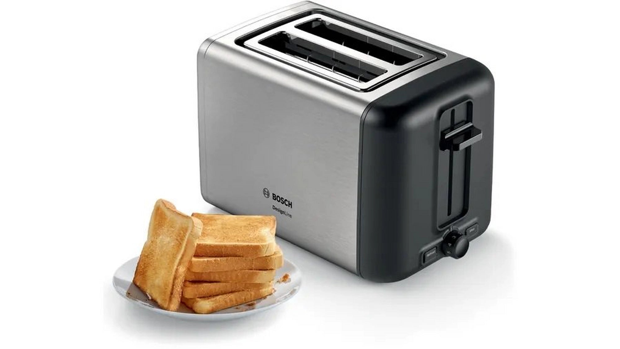 Bosch TAT3P420GB 2 Slice Toaster - Stainless Steel