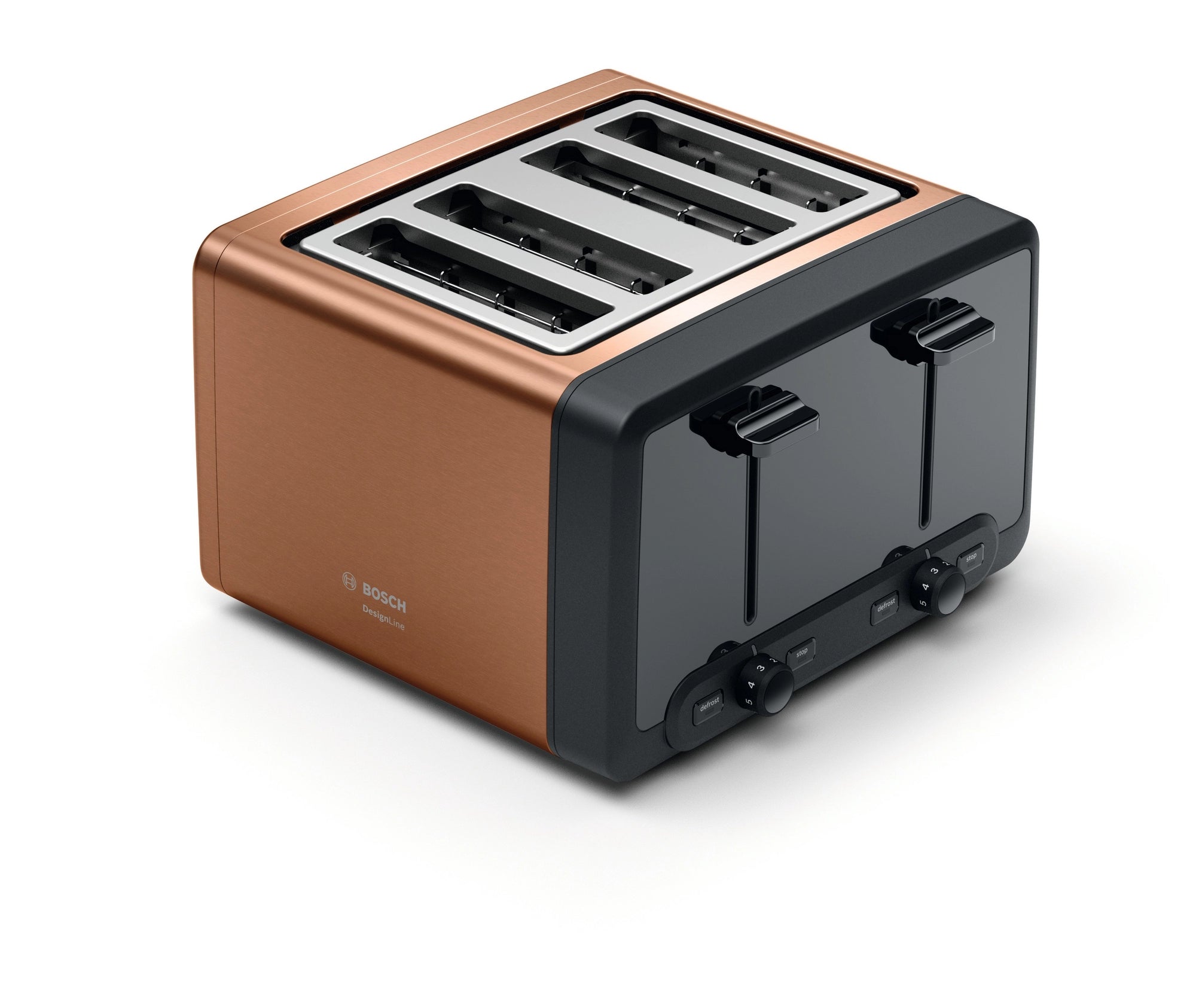 Bosch TAT4P449GB 4 Slice Toaster - Copper