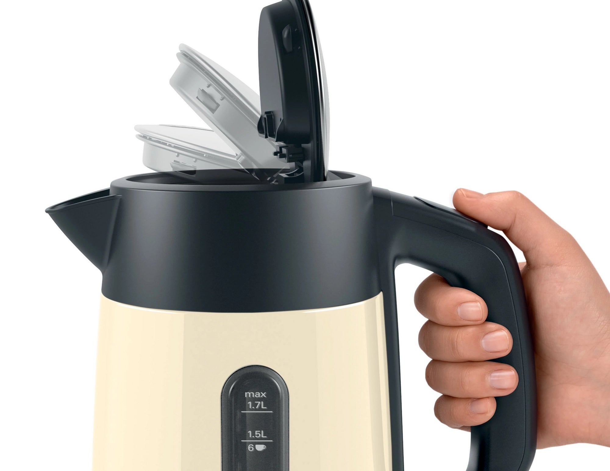 Bosch TWK4P437GB 1.7 Litre Traditional Kettle - Cream