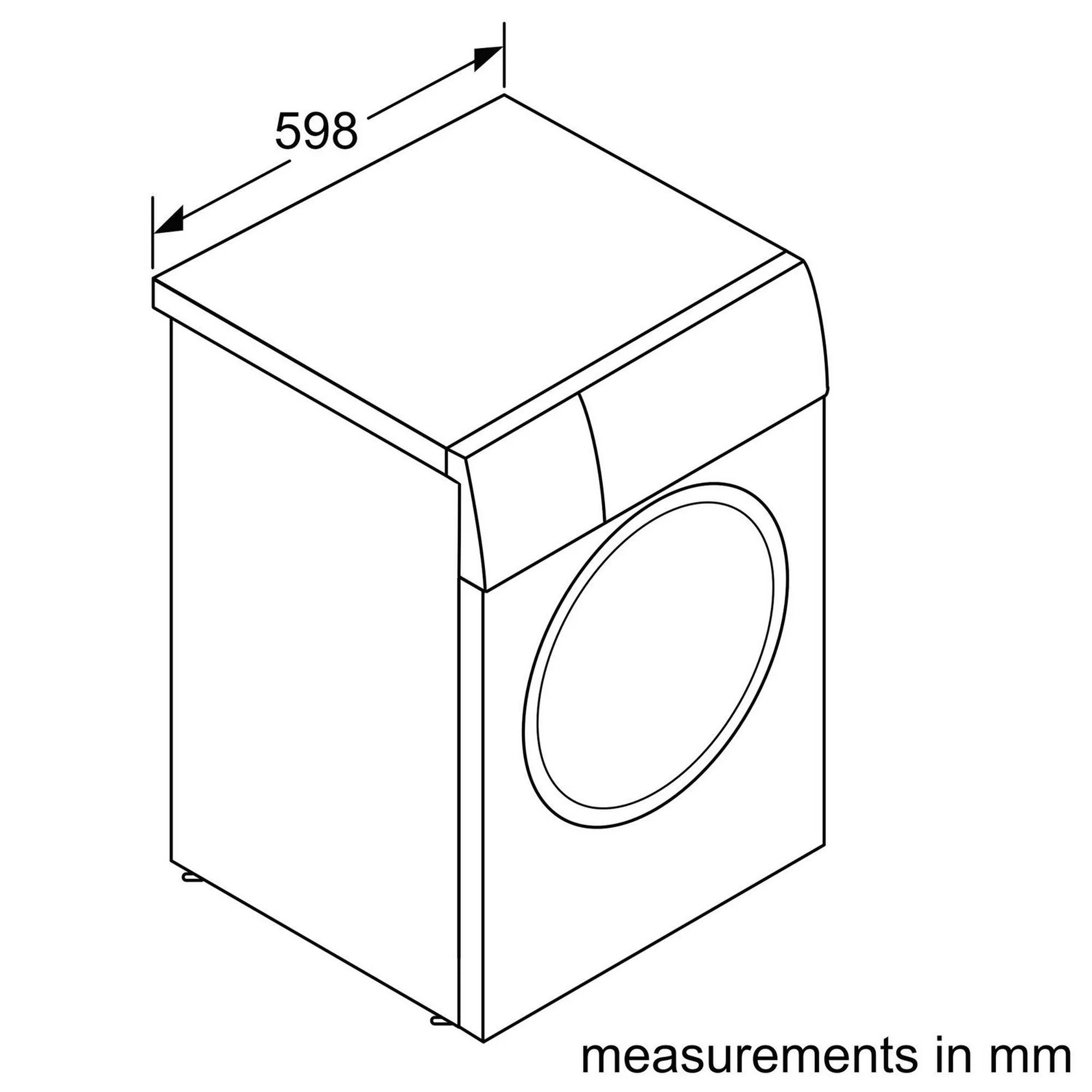 Bosch WAN28258GB 8kg 1400 Spin Washing Machine - White
