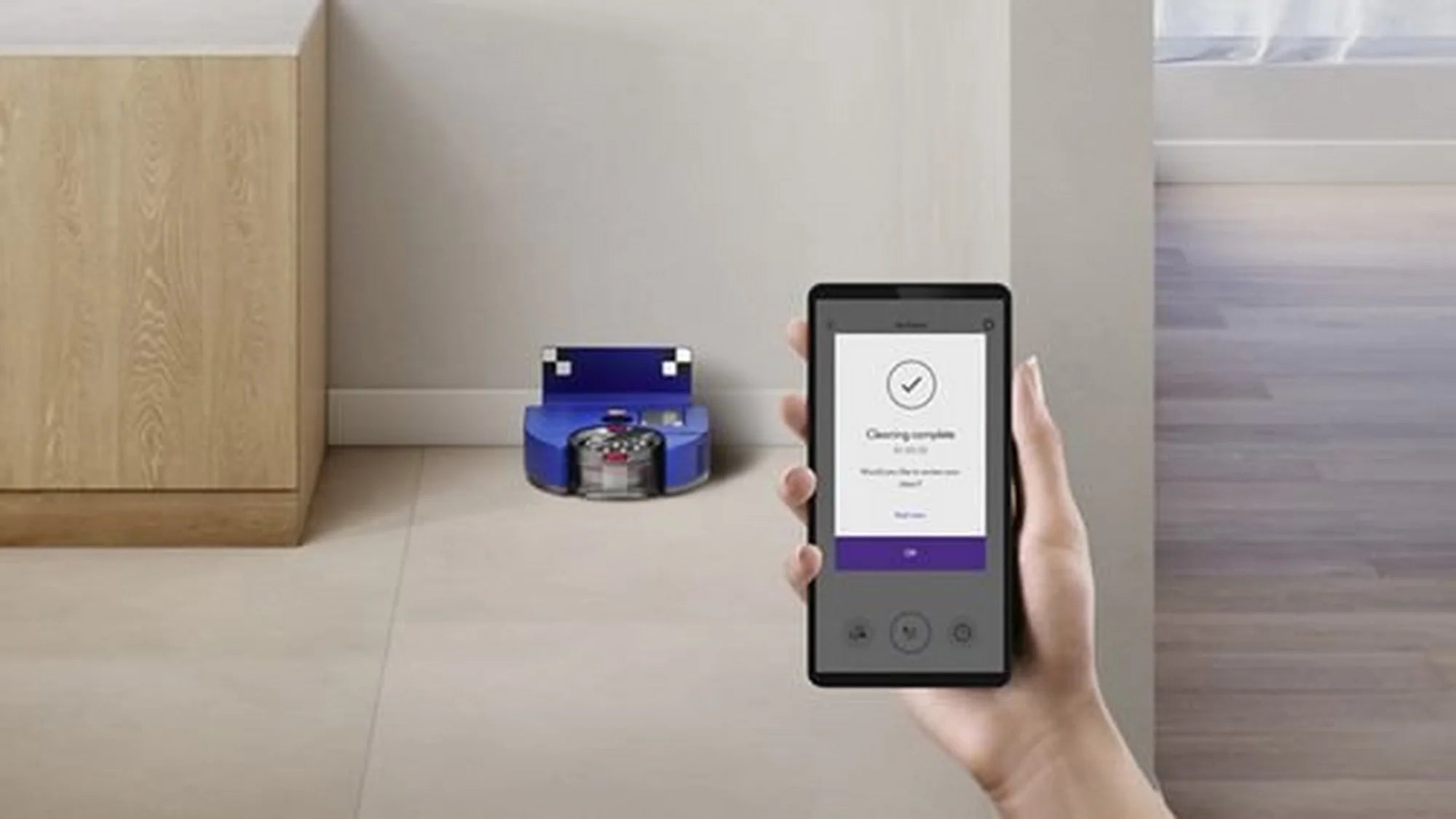 Dyson 360 Robot - 65 Minutes Run Time - Moulded Blue/Nickel