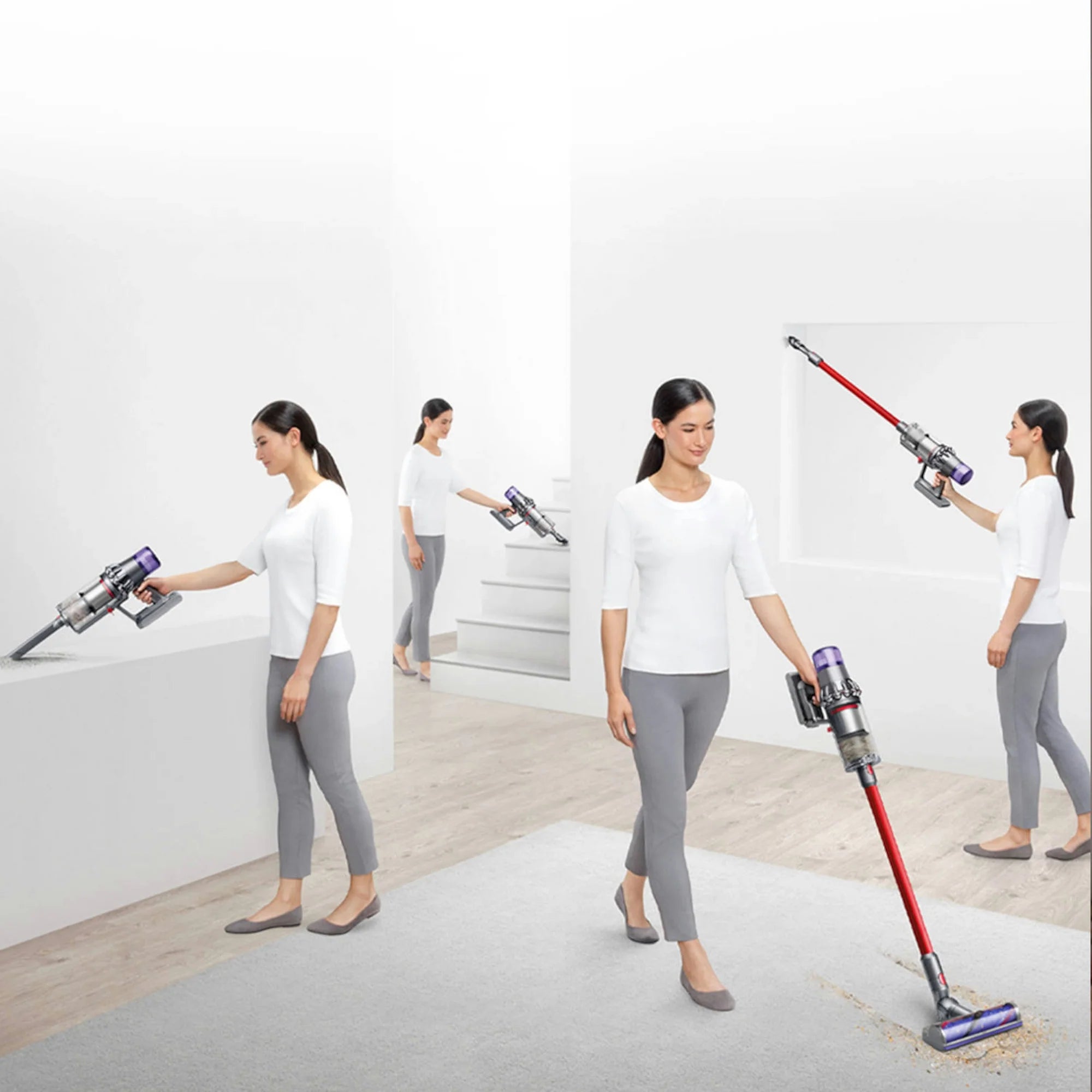 Dyson V11EXTRA Stick Vacuum Cleaner - 60 Minutes Run Time - Nickel/Red