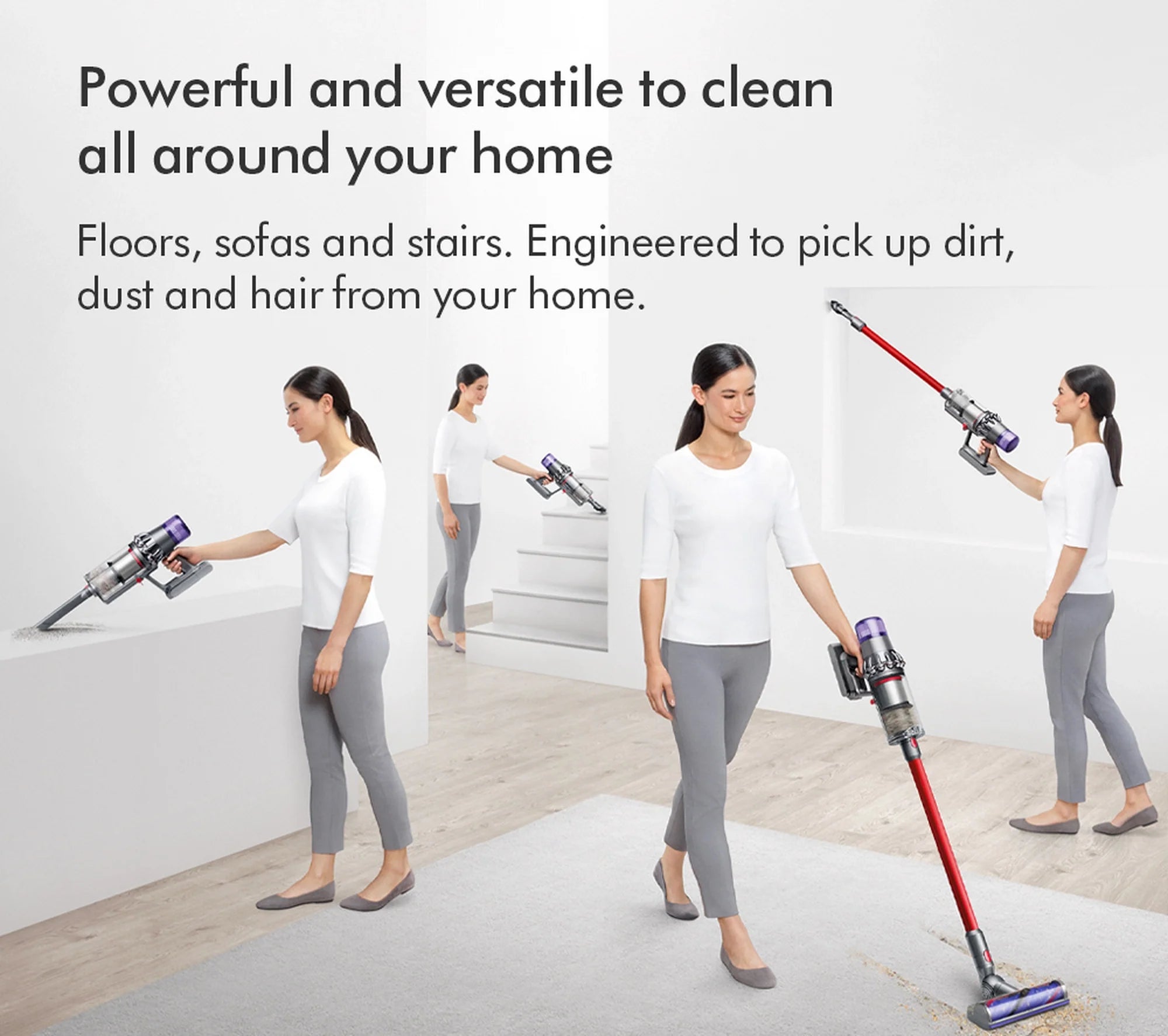 Dyson V11EXTRA Stick Vacuum Cleaner - 60 Minutes Run Time - Nickel/Red
